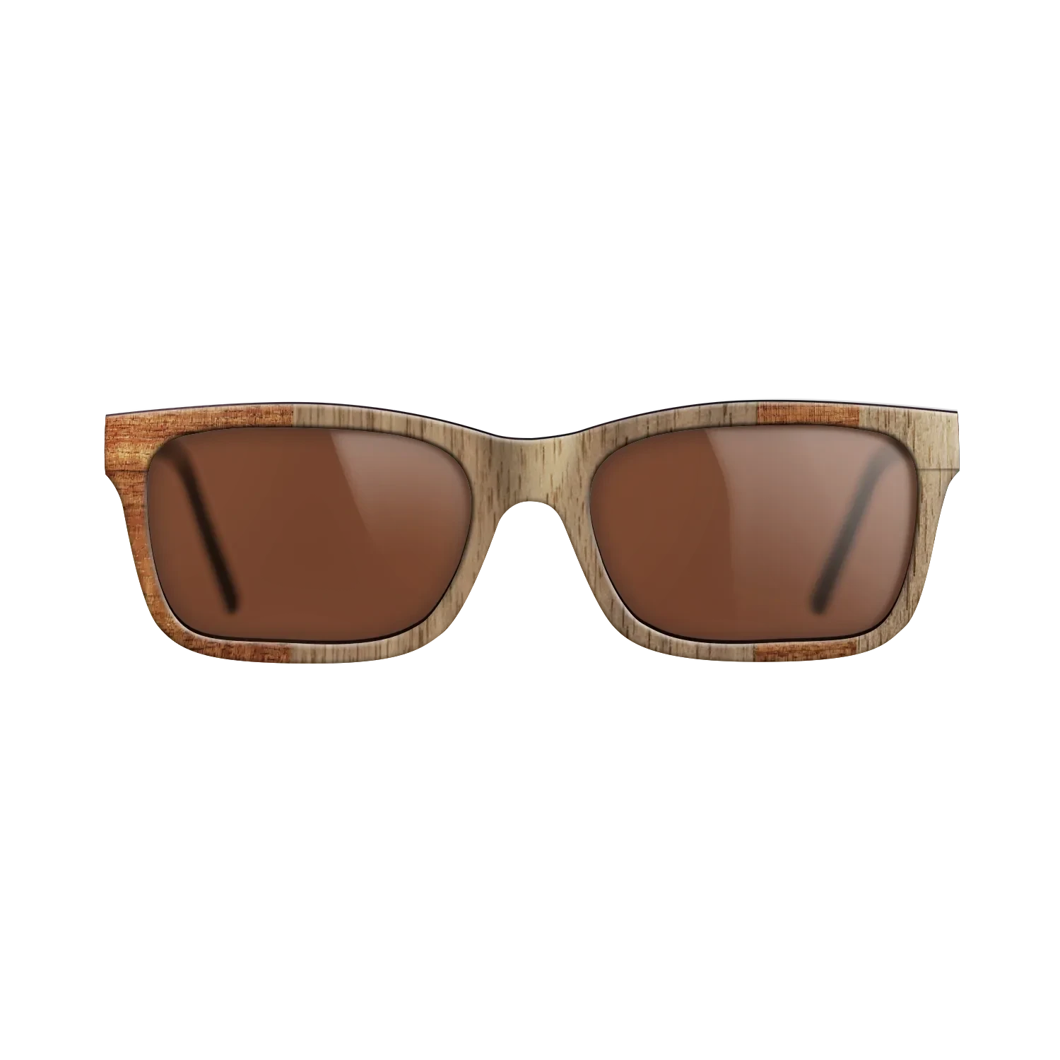 Koa,Walnut: Straight Grain: Splice - The Sage - Rectangle - SIRIS wood optic