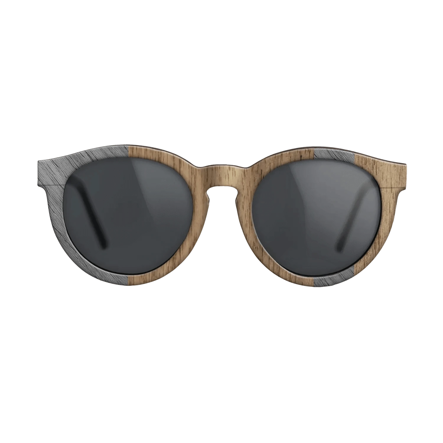 Poplar Dyed: Grey,Walnut: Straight Grain: Splice - The Rebel - Round - SIRIS wood optic