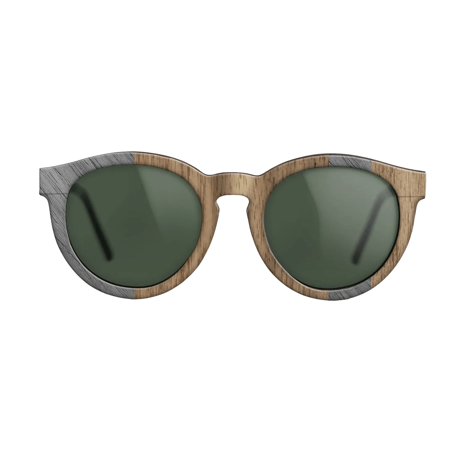 Poplar Dyed: Grey,Walnut: Straight Grain: Splice - The Rebel - Round - SIRIS wood optic