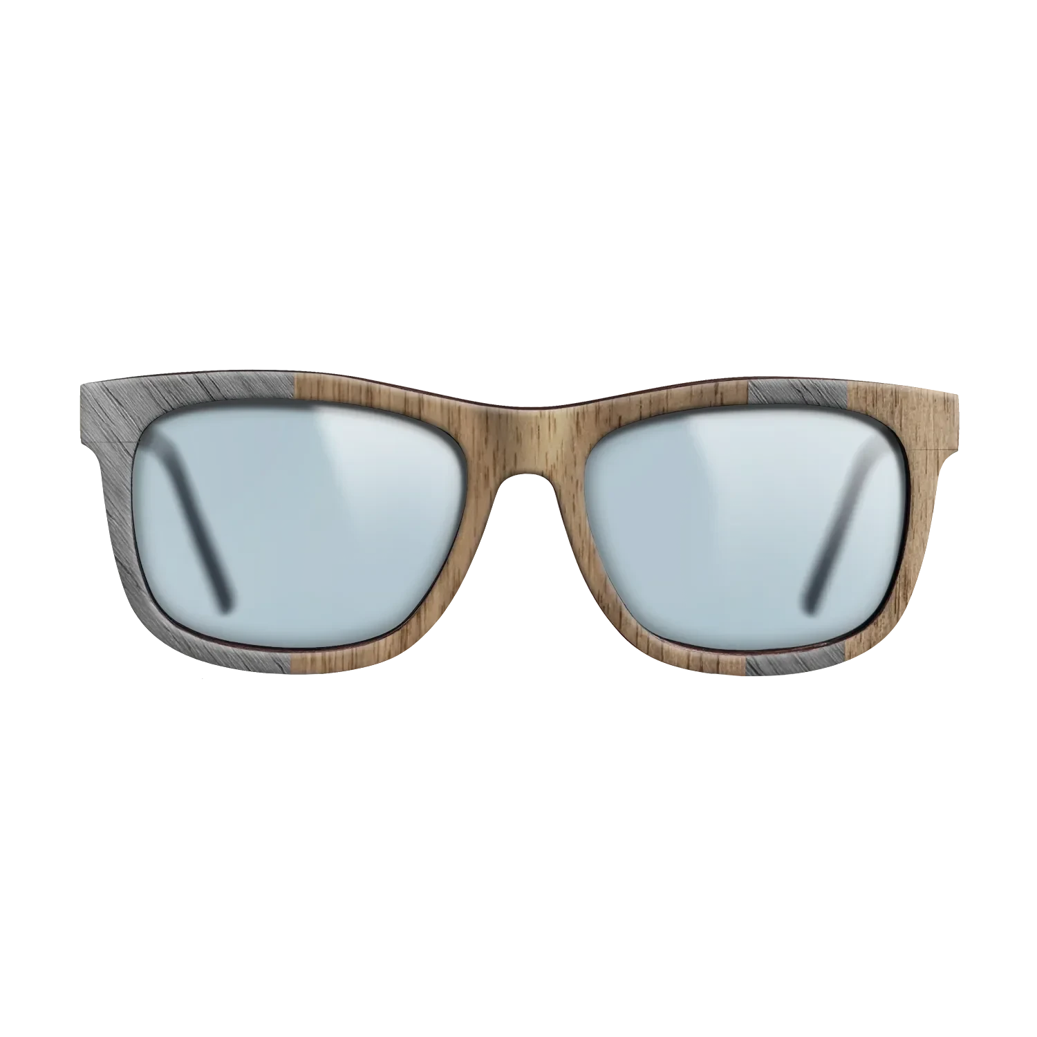 Poplar Dyed: Grey,Walnut: Straight Grain: Splice - The Hero - Square - SIRIS wood optic