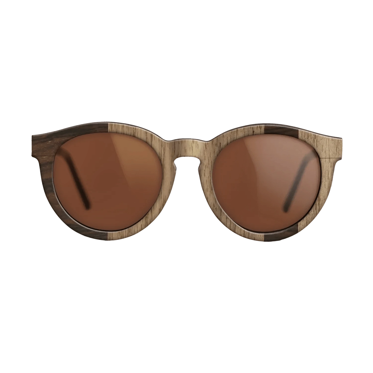 Ziricote Dark Quartered,Walnut: Straight Grain: Splice - The Rebel - Round - 1249 - SIRIS wood optic