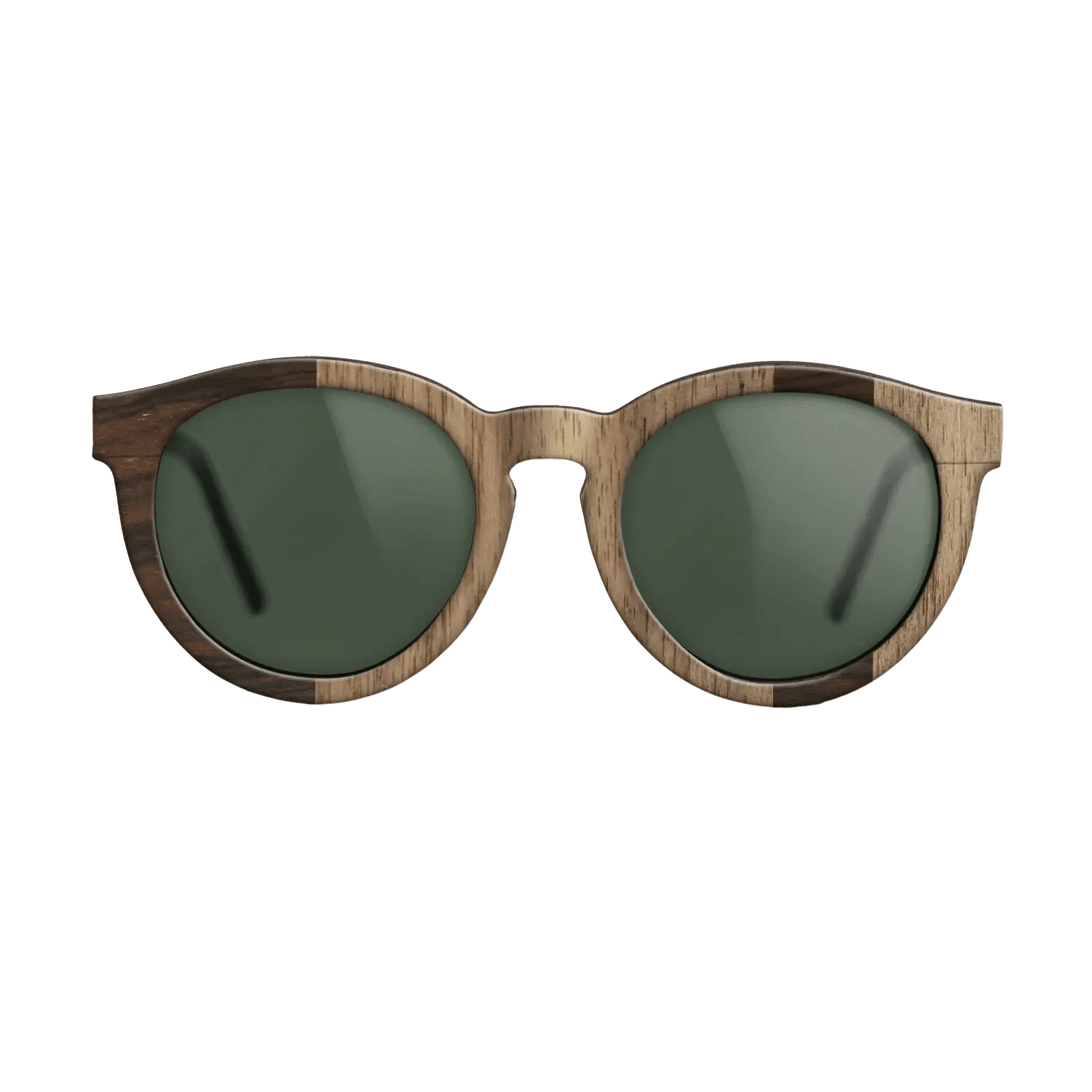 Ziricote Dark Quartered,Walnut: Straight Grain: Splice - The Rebel - Round - 1249 - SIRIS wood optic