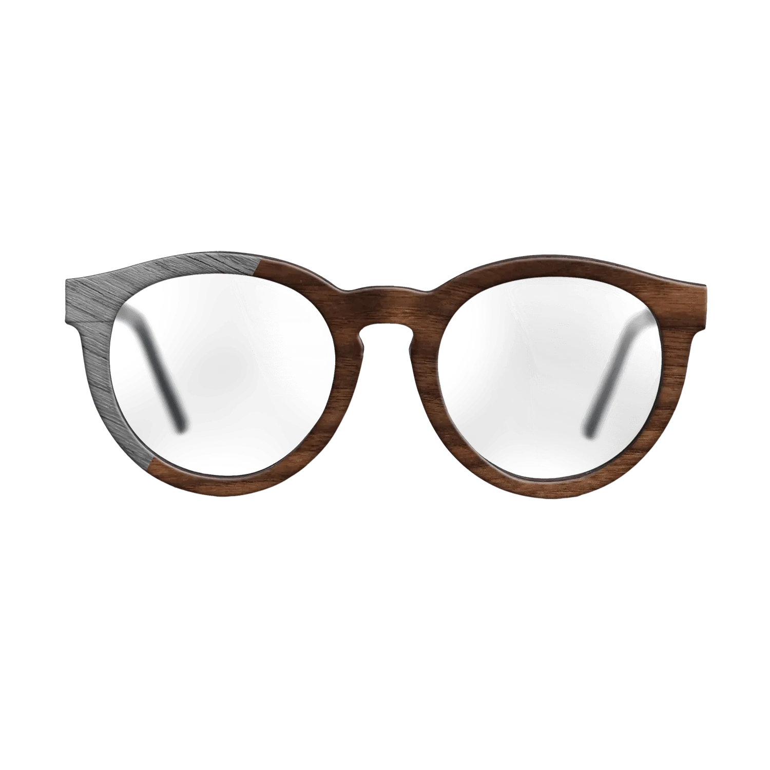Walnut Claro Dark,Poplar Dyed: Grey: Binary - The Rebel - Round - SIRIS wood optic