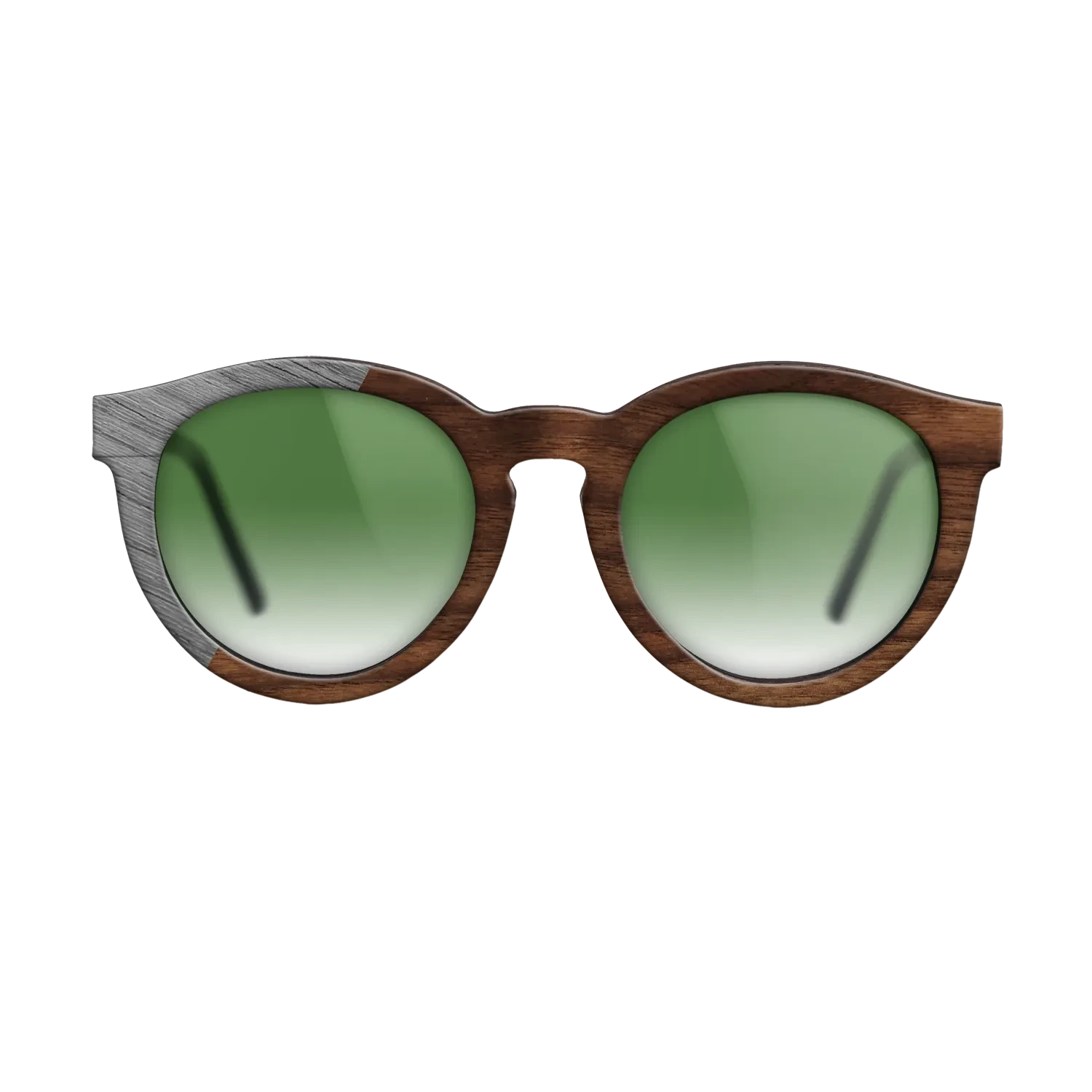 Walnut Claro Dark,Poplar Dyed: Grey: Binary - The Rebel - Round - SIRIS wood optic