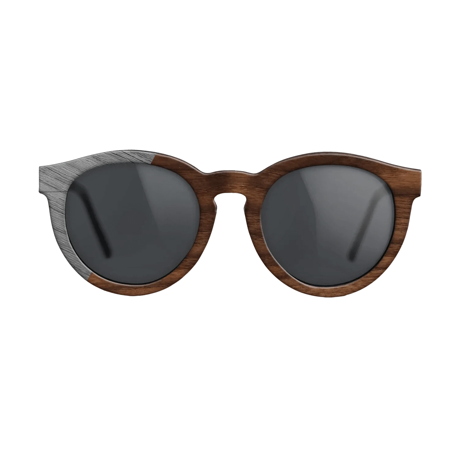 Walnut Claro Dark,Poplar Dyed: Grey: Binary - The Rebel - Round - SIRIS wood optic