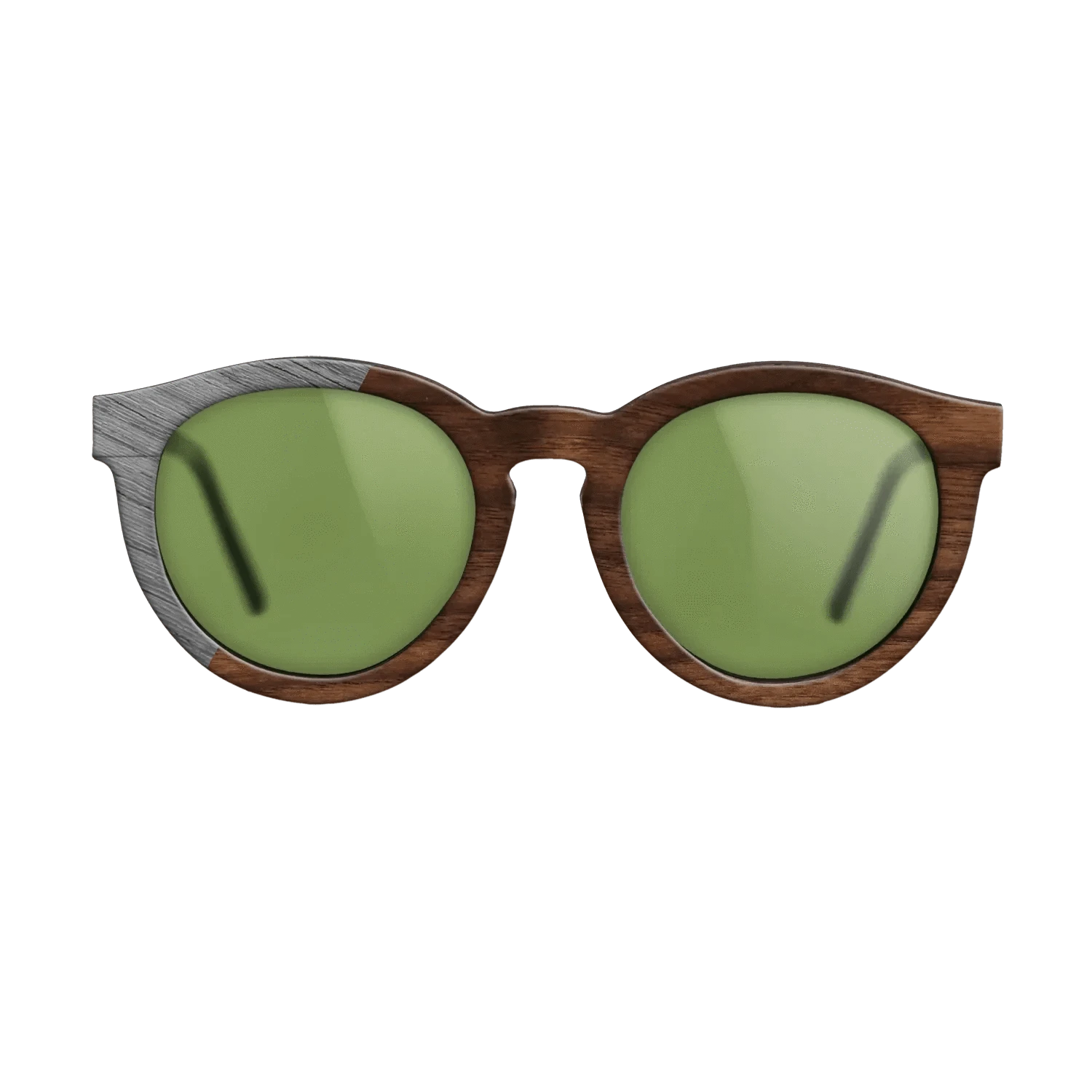 Walnut Claro Dark,Poplar Dyed: Grey: Binary - The Rebel - Round - SIRIS wood optic