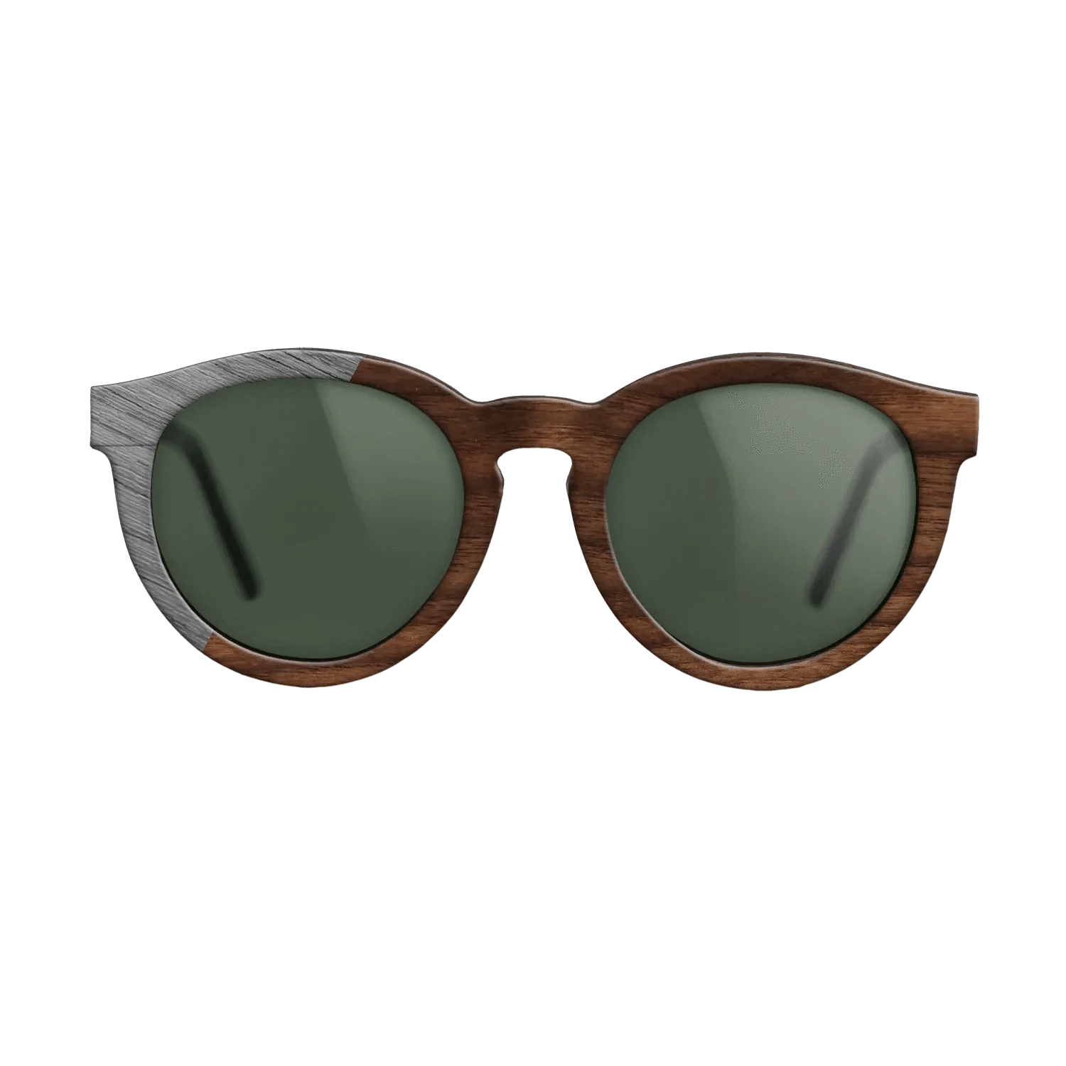Walnut Claro Dark,Poplar Dyed: Grey: Binary - The Rebel - Round - SIRIS wood optic
