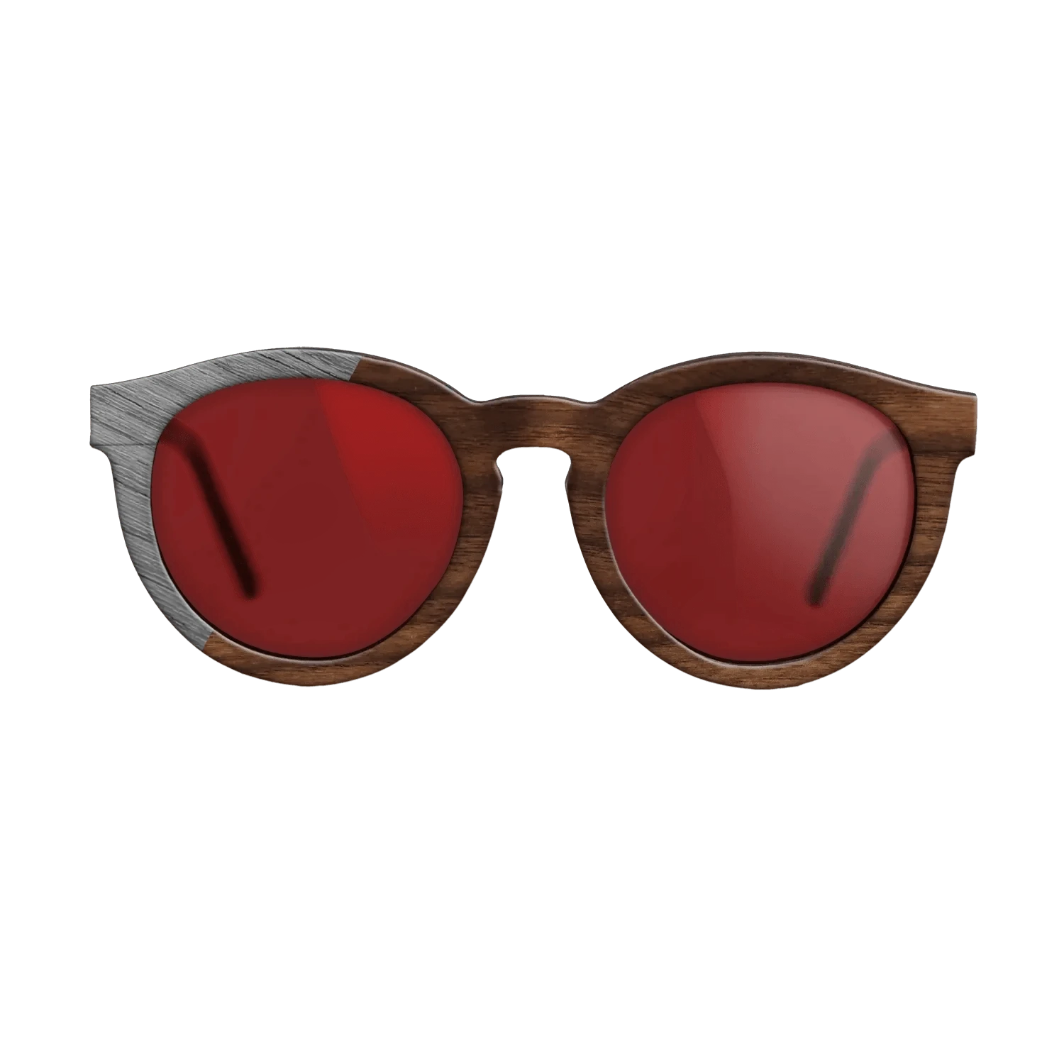 Walnut Claro Dark,Poplar Dyed: Grey: Binary - The Rebel - Round - SIRIS wood optic