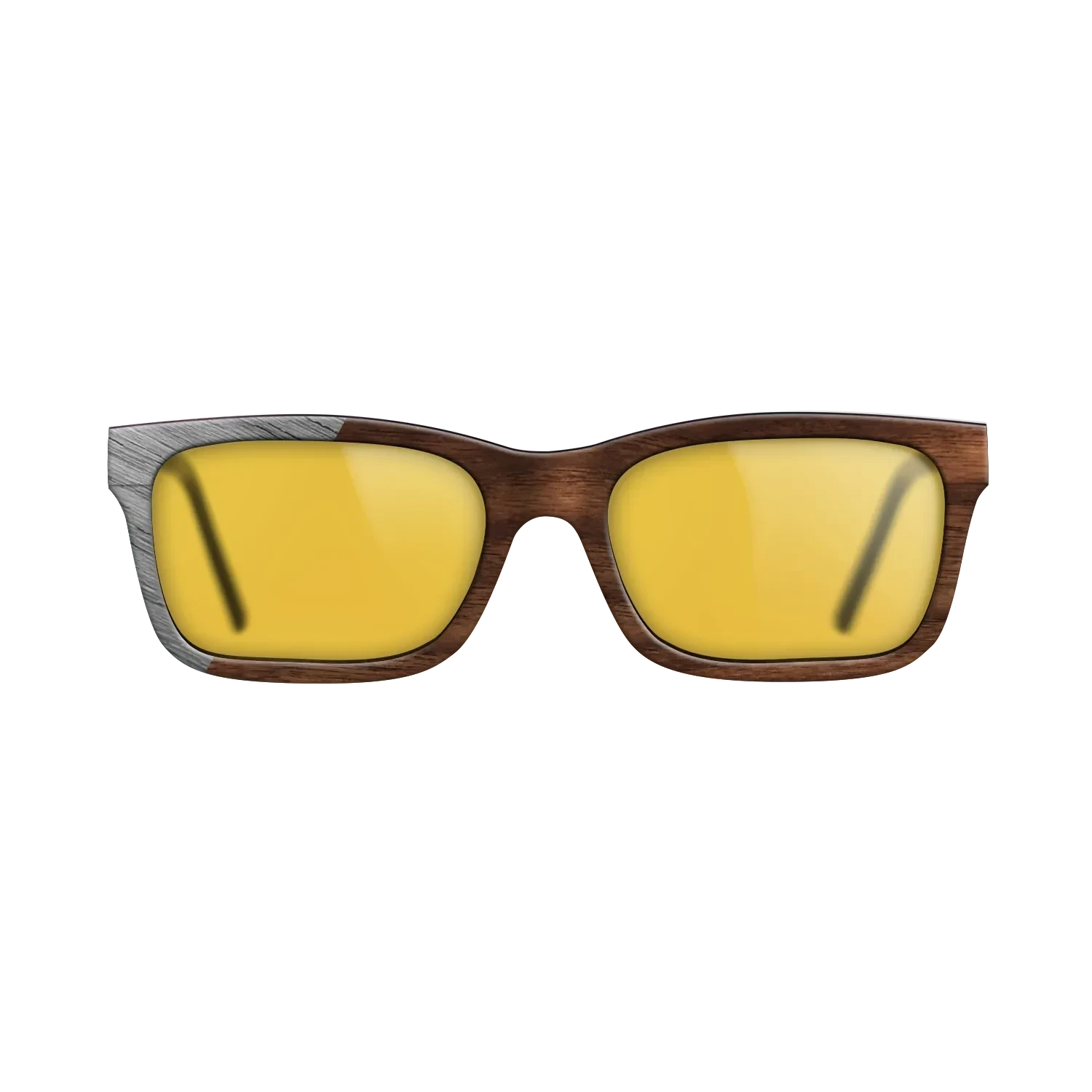 Walnut Claro Dark,Poplar Dyed: Grey: Binary - The Sage - Rectangle - SIRIS wood optic