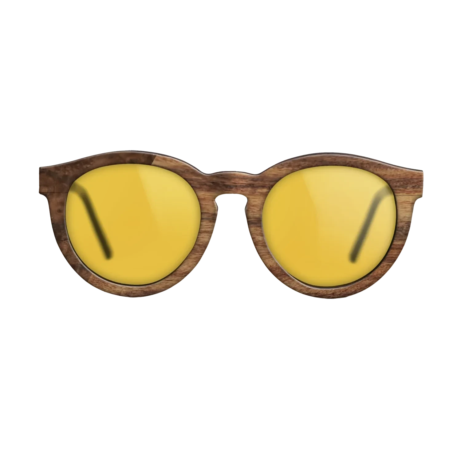Walnut Burl,Santos Rosewood Light: Binary - The Rebel - Round - SIRIS wood optic