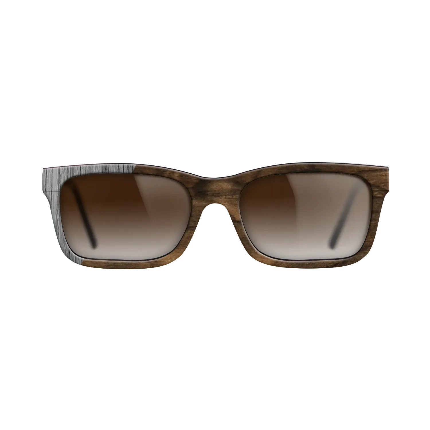 Ziricote Dark Quartered,Poplar Dyed: Grey: Binary - The Sage - Rectangle - SIRIS wood optic