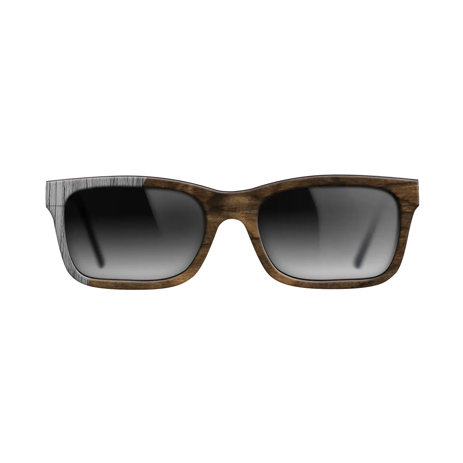 Ziricote Dark Quartered,Poplar Dyed: Grey: Binary - The Sage - Rectangle - SIRIS wood optic