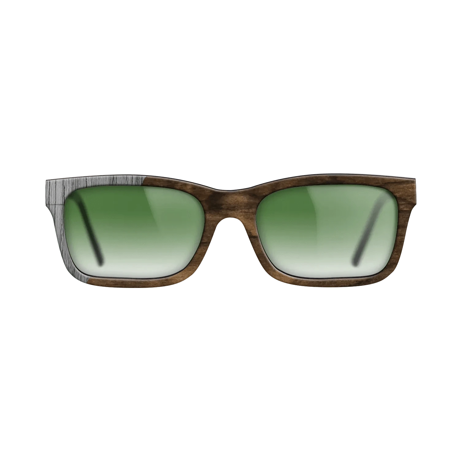 Ziricote Dark Quartered,Poplar Dyed: Grey: Binary - The Sage - Rectangle - SIRIS wood optic