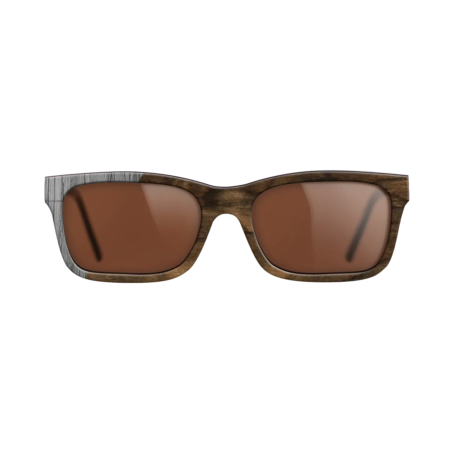 Ziricote Dark Quartered,Poplar Dyed: Grey: Binary - The Sage - Rectangle - SIRIS wood optic