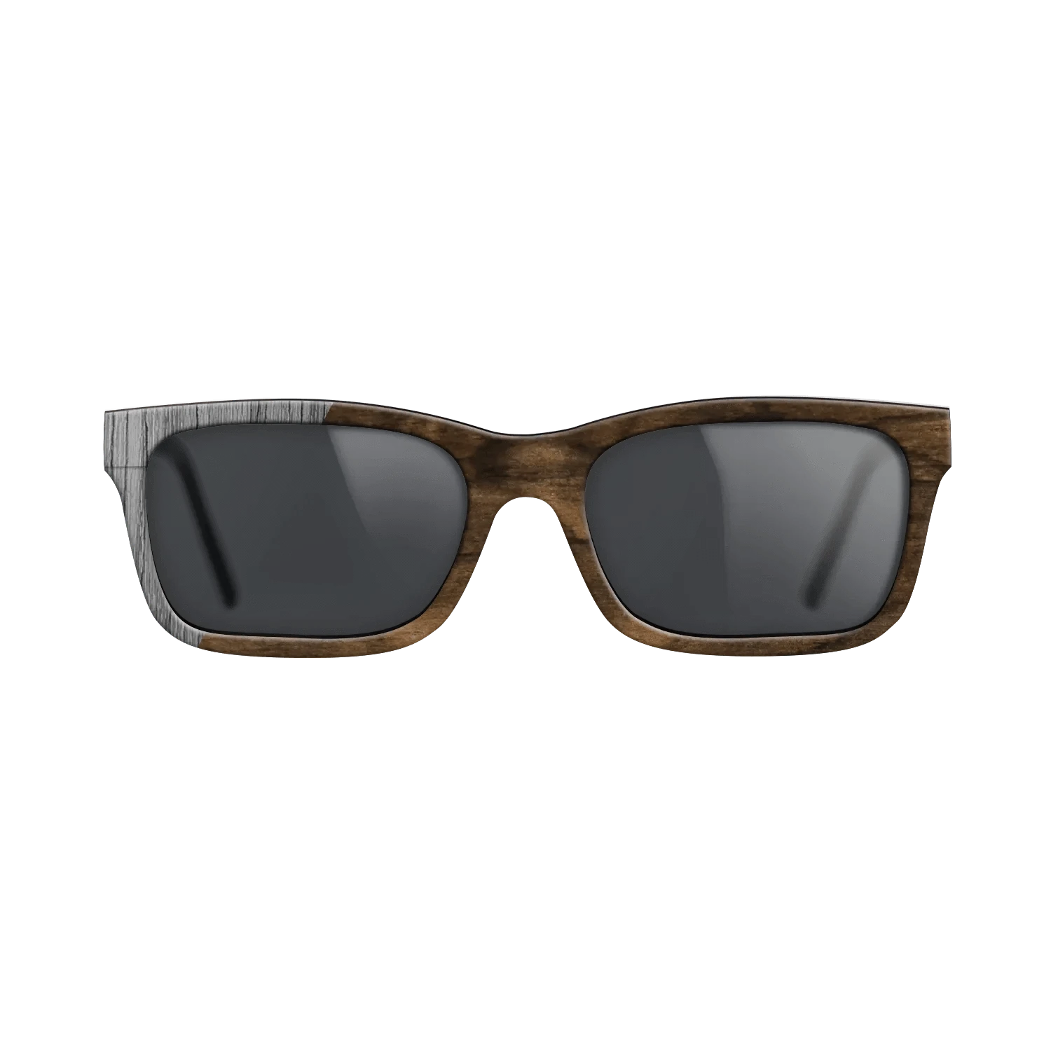 Ziricote Dark Quartered,Poplar Dyed: Grey: Binary - The Sage - Rectangle - SIRIS wood optic