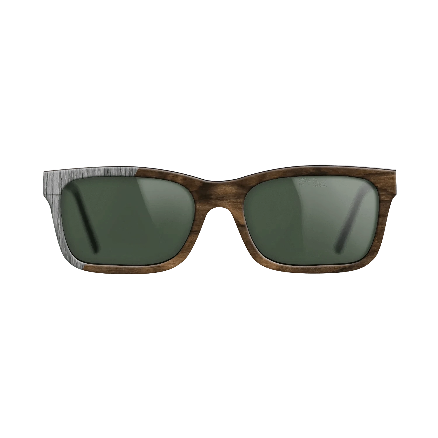 Ziricote Dark Quartered,Poplar Dyed: Grey: Binary - The Sage - Rectangle - SIRIS wood optic