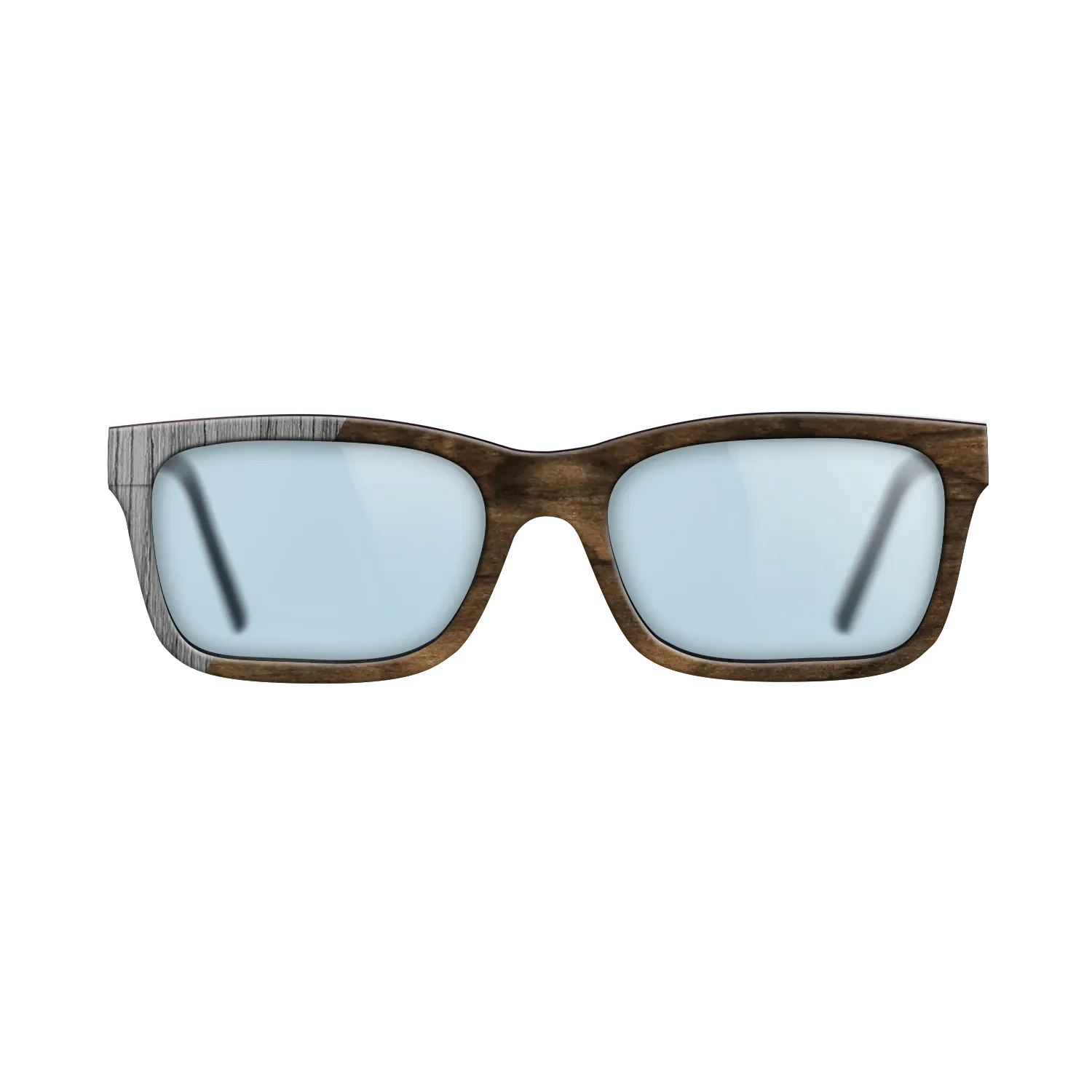 Ziricote Dark Quartered,Poplar Dyed: Grey: Binary - The Sage - Rectangle - SIRIS wood optic