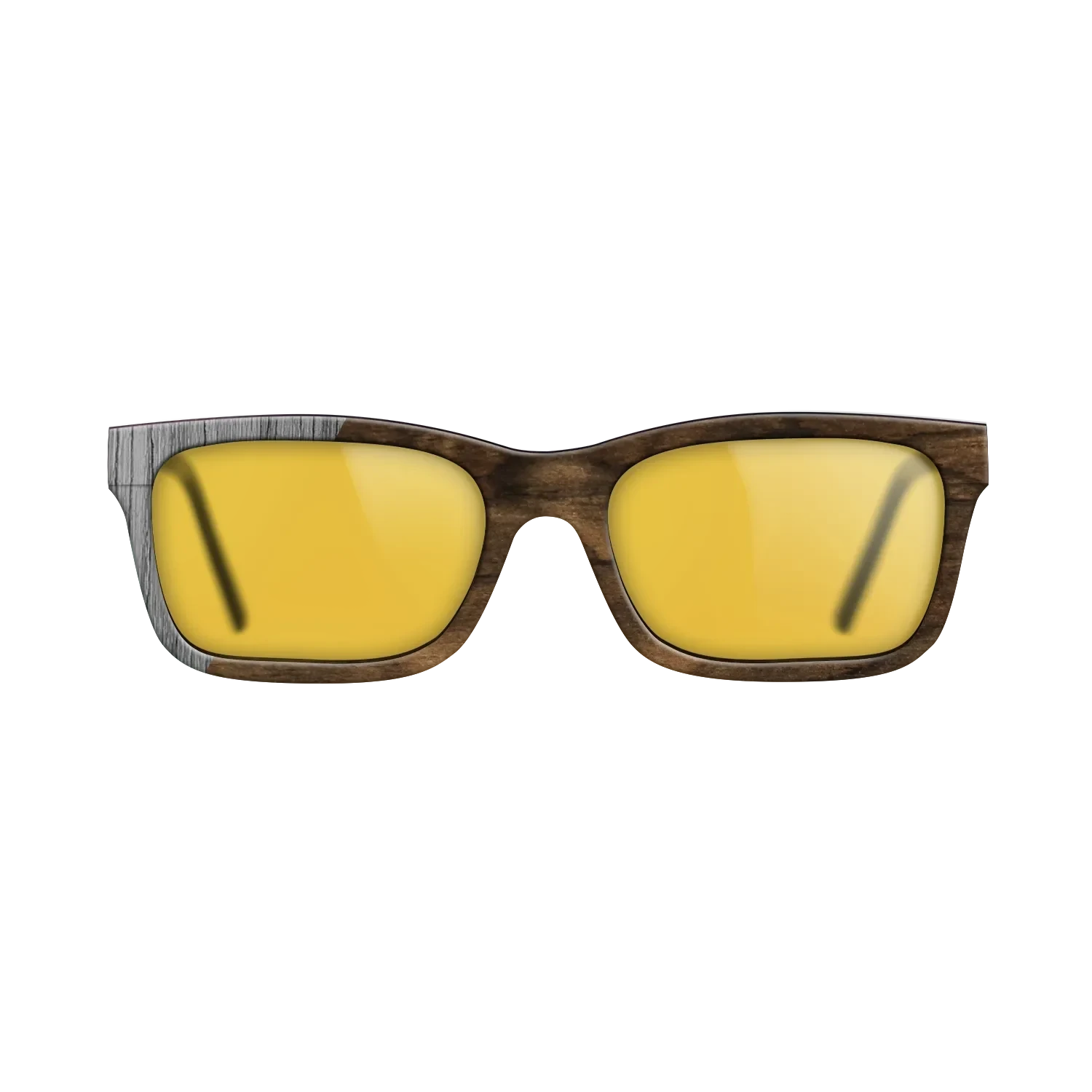 Ziricote Dark Quartered,Poplar Dyed: Grey: Binary - The Sage - Rectangle - SIRIS wood optic