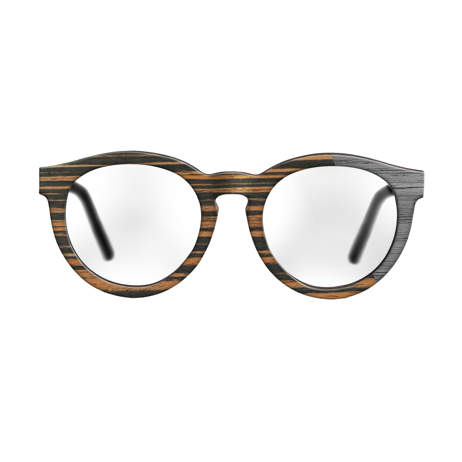 Italian Ebony Angled Grey Poplar - The Rebel - Round - 2126- Noir - SIRIS wood optic