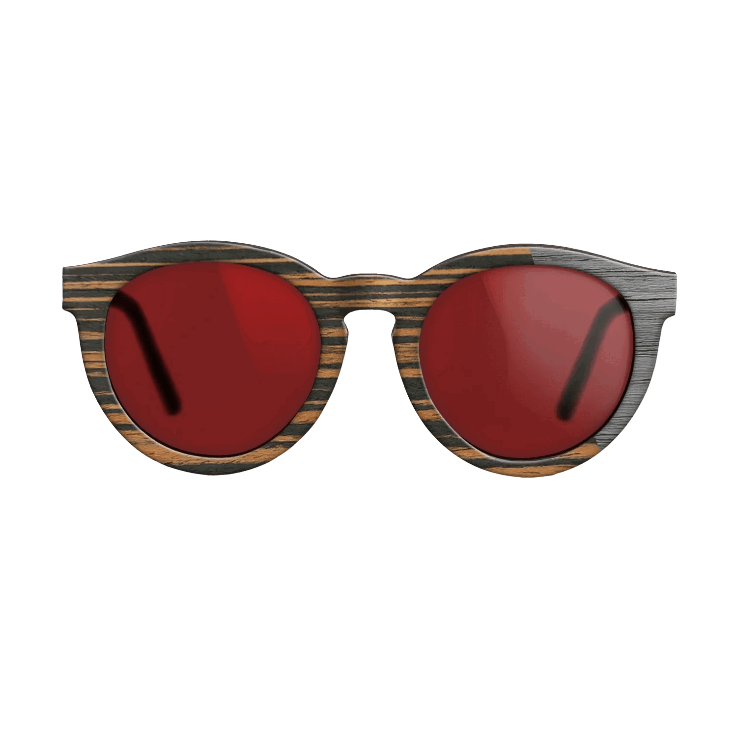Italian Ebony Angled Grey Poplar - The Rebel - Round - 2126- Noir - SIRIS wood optic