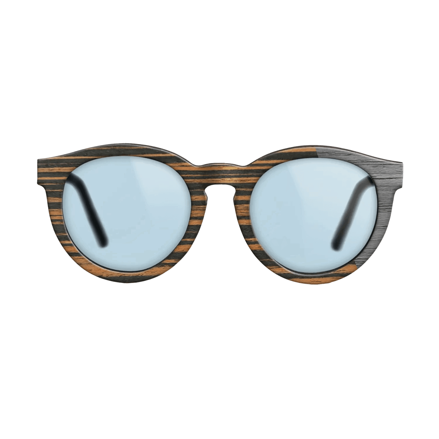 Italian Ebony Angled Grey Poplar - The Rebel - Round - 2126- Noir - SIRIS wood optic