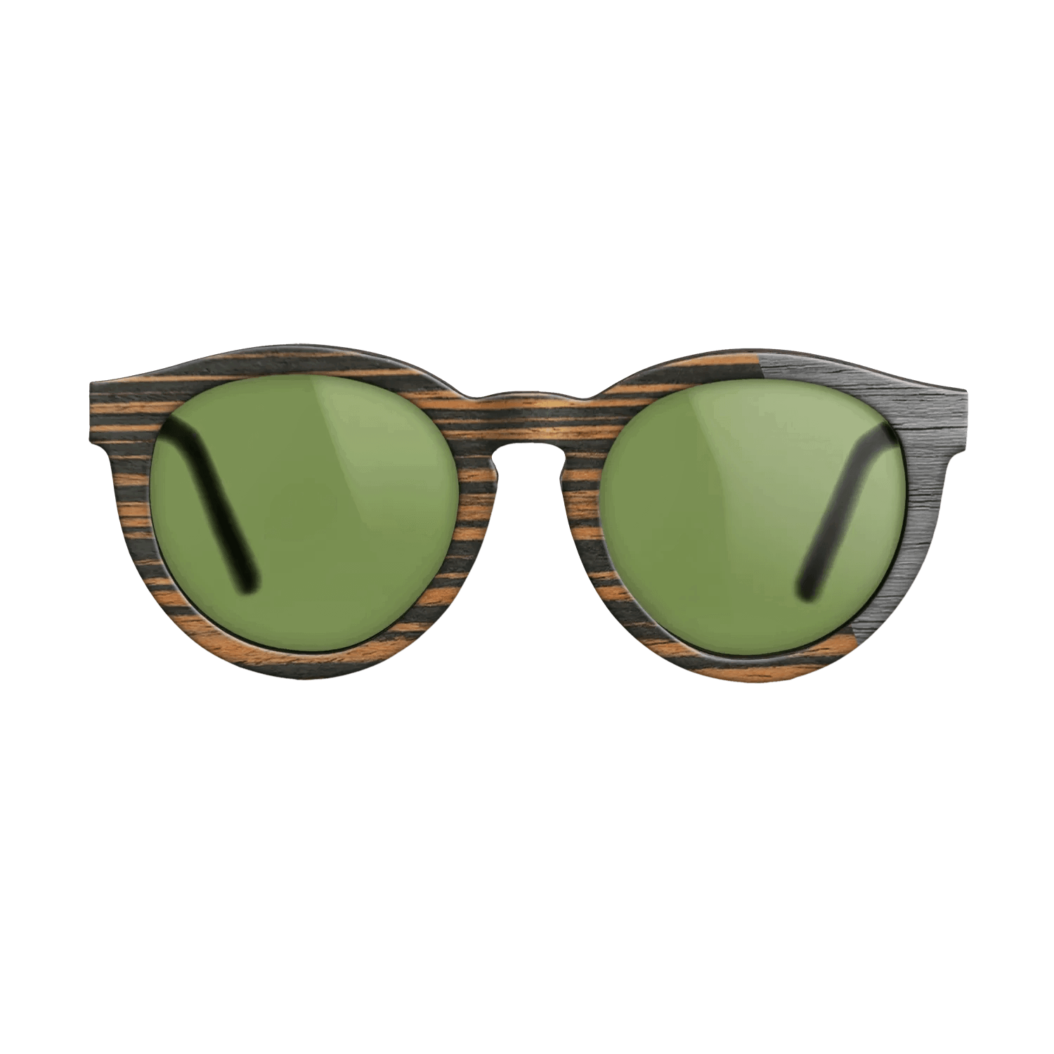 Italian Ebony Angled Grey Poplar - The Rebel - Round - 2126- Noir - SIRIS wood optic