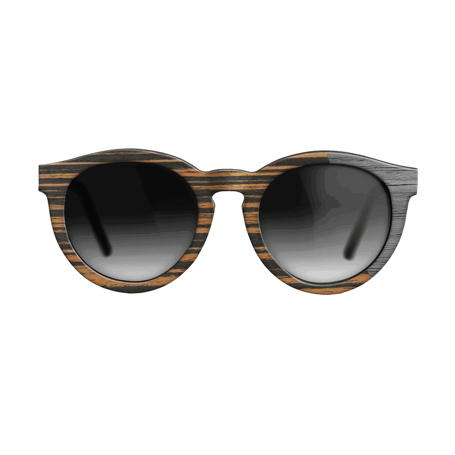 Italian Ebony Angled Grey Poplar - The Rebel - Round - 2126- Noir - SIRIS wood optic