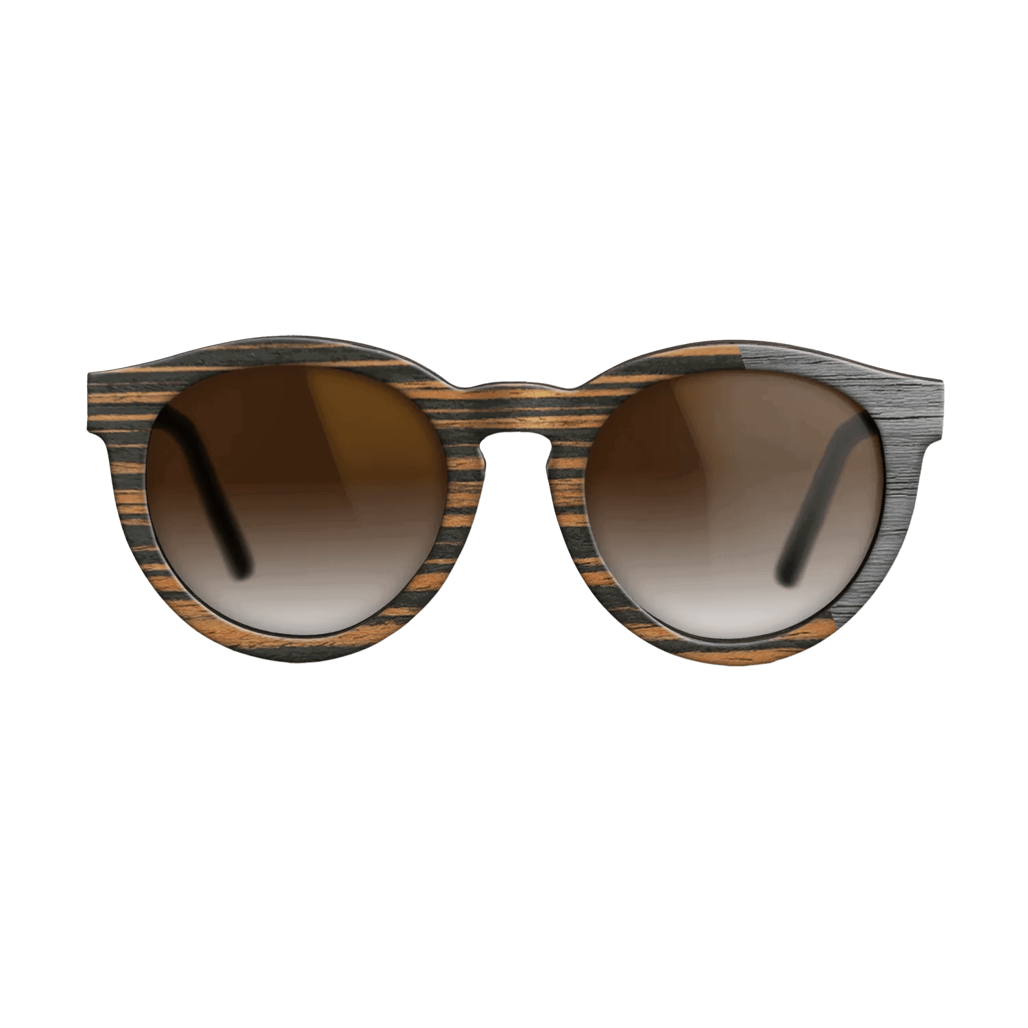 Italian Ebony Angled Grey Poplar - The Rebel - Round - 2126- Noir - SIRIS wood optic
