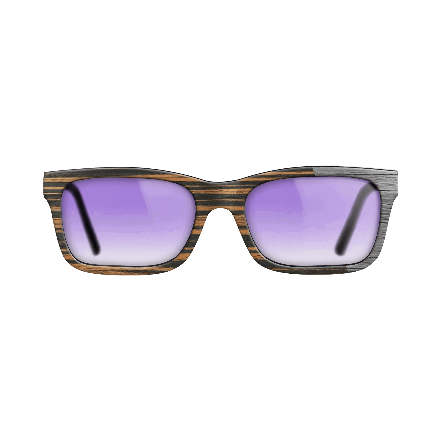 Italian Ebony Angled Grey Poplar - The Sage - Rectangle - 2126- Noir - SIRIS wood optic