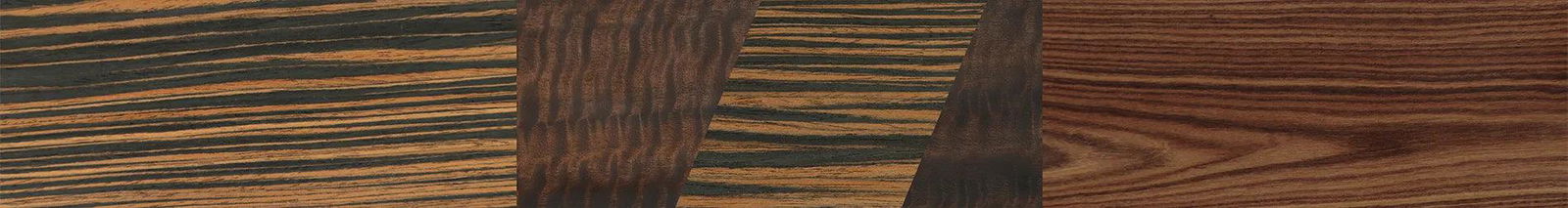 Italian Ebony,Fumed Eucalyptus,Kingwood: Angle Cut - The Maiden - Cat - 1267 - SIRIS wood optic