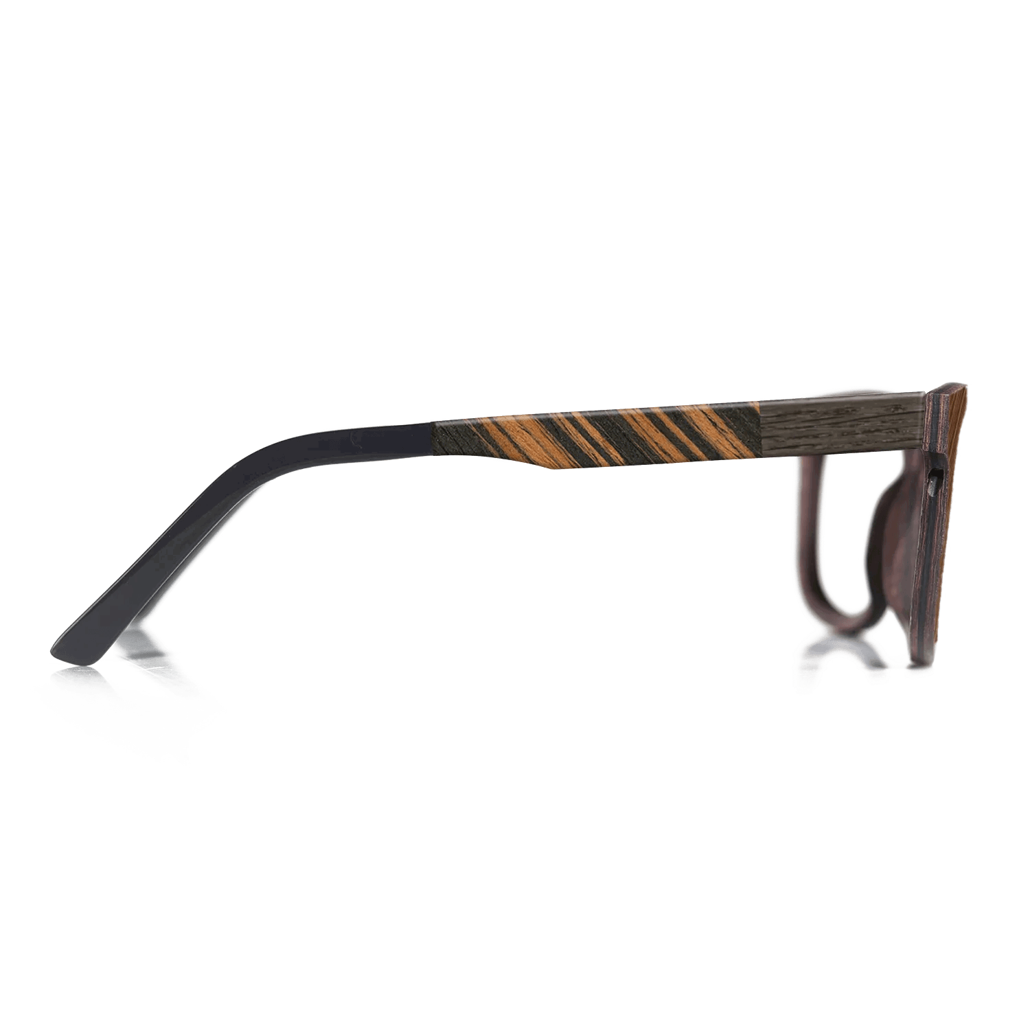 Italian Ebony,Fumed Oak,Rosewood Reconstituted: Angle Cut - The Hero - Square - 1937 - SIRIS wood optic