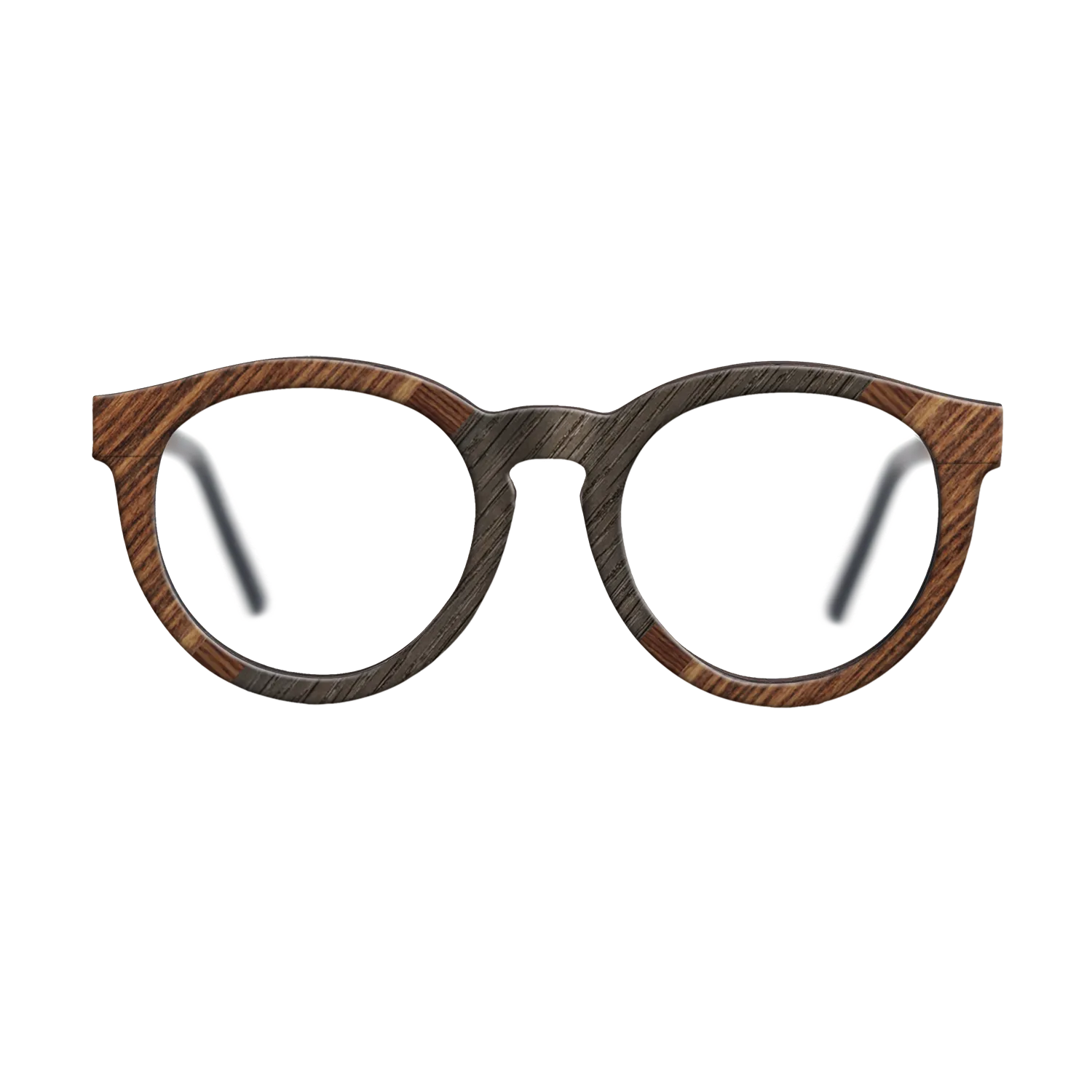 Italian Ebony,Fumed Oak,Rosewood Reconstituted: Angle Cut - The Rebel - Round - 1937 - SIRIS wood optic