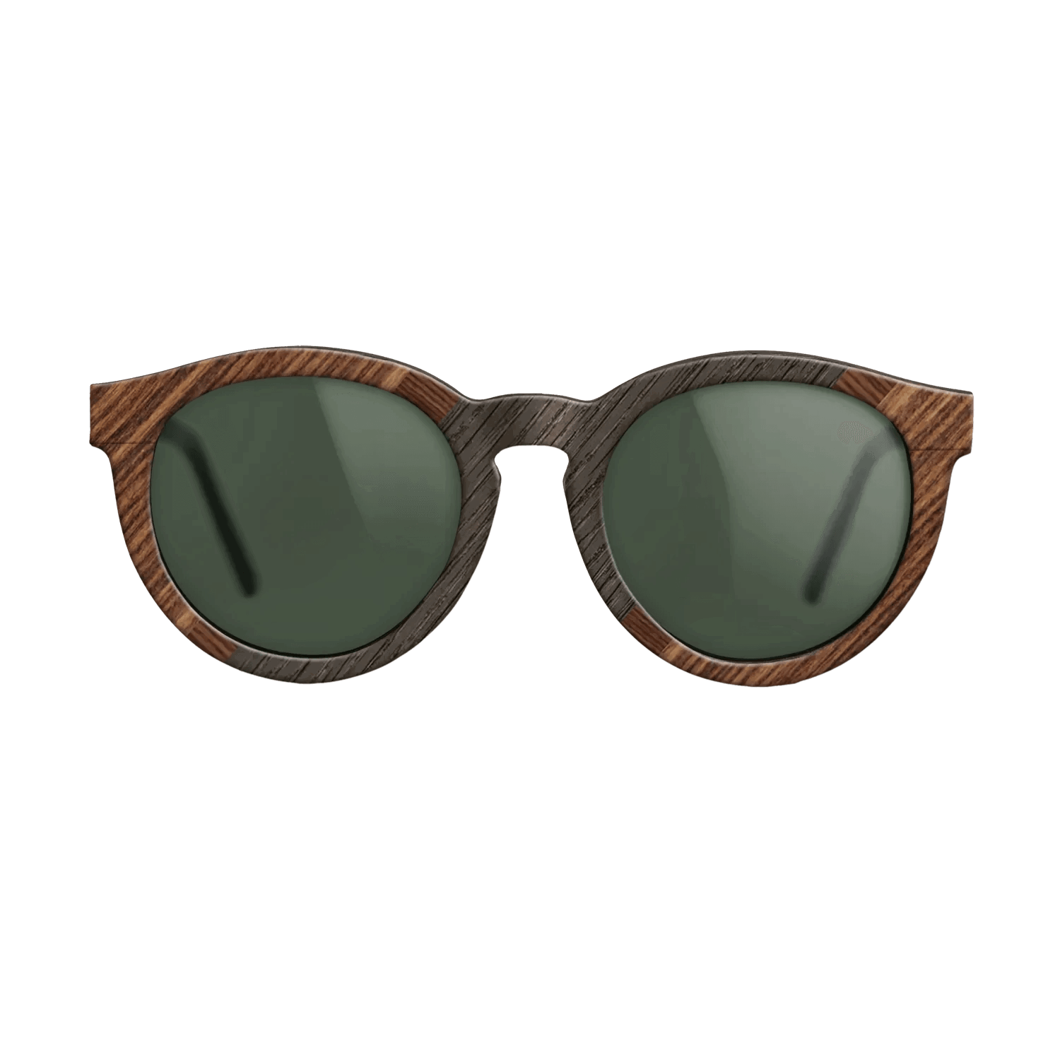Italian Ebony,Fumed Oak,Rosewood Reconstituted: Angle Cut - The Rebel - Round - 1937 - SIRIS wood optic