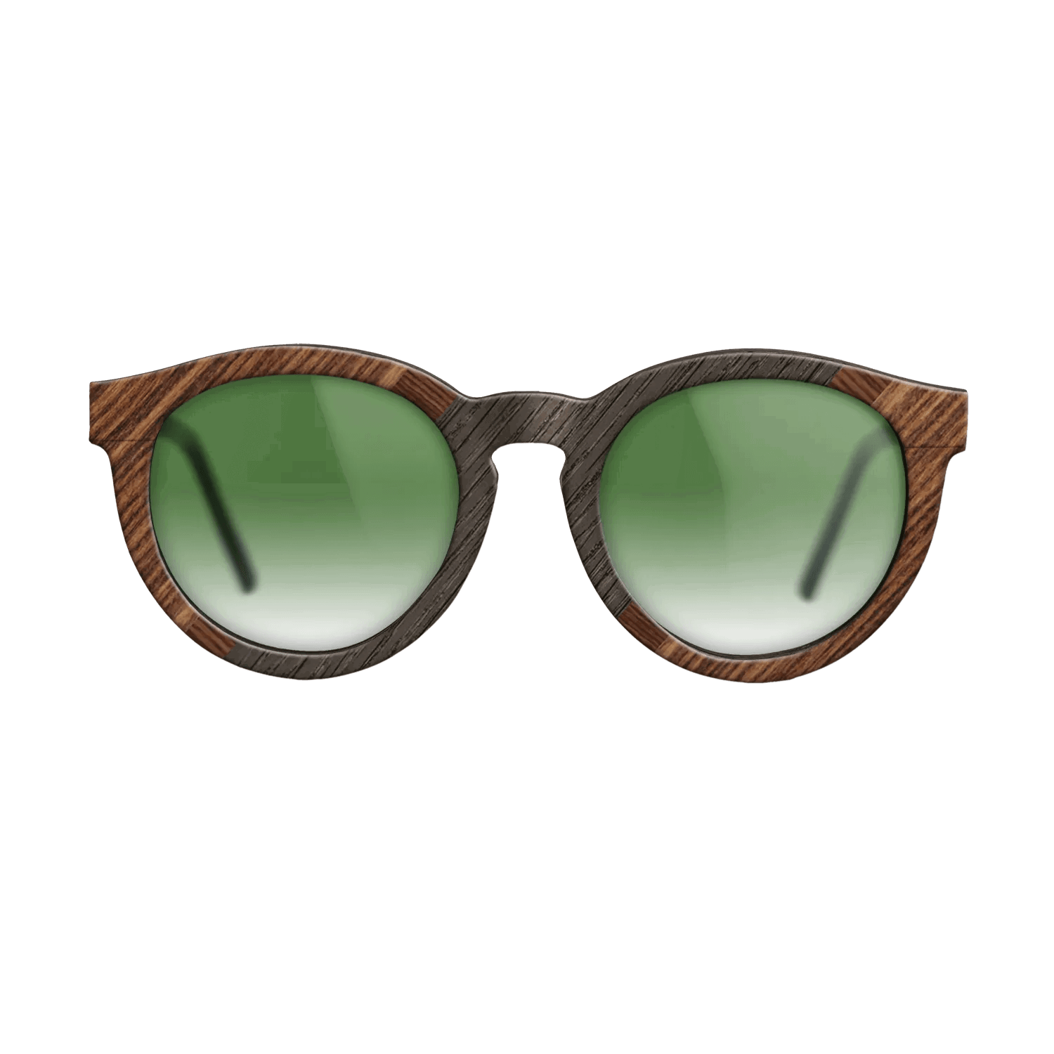 Italian Ebony,Fumed Oak,Rosewood Reconstituted: Angle Cut - The Rebel - Round - 1937 - SIRIS wood optic
