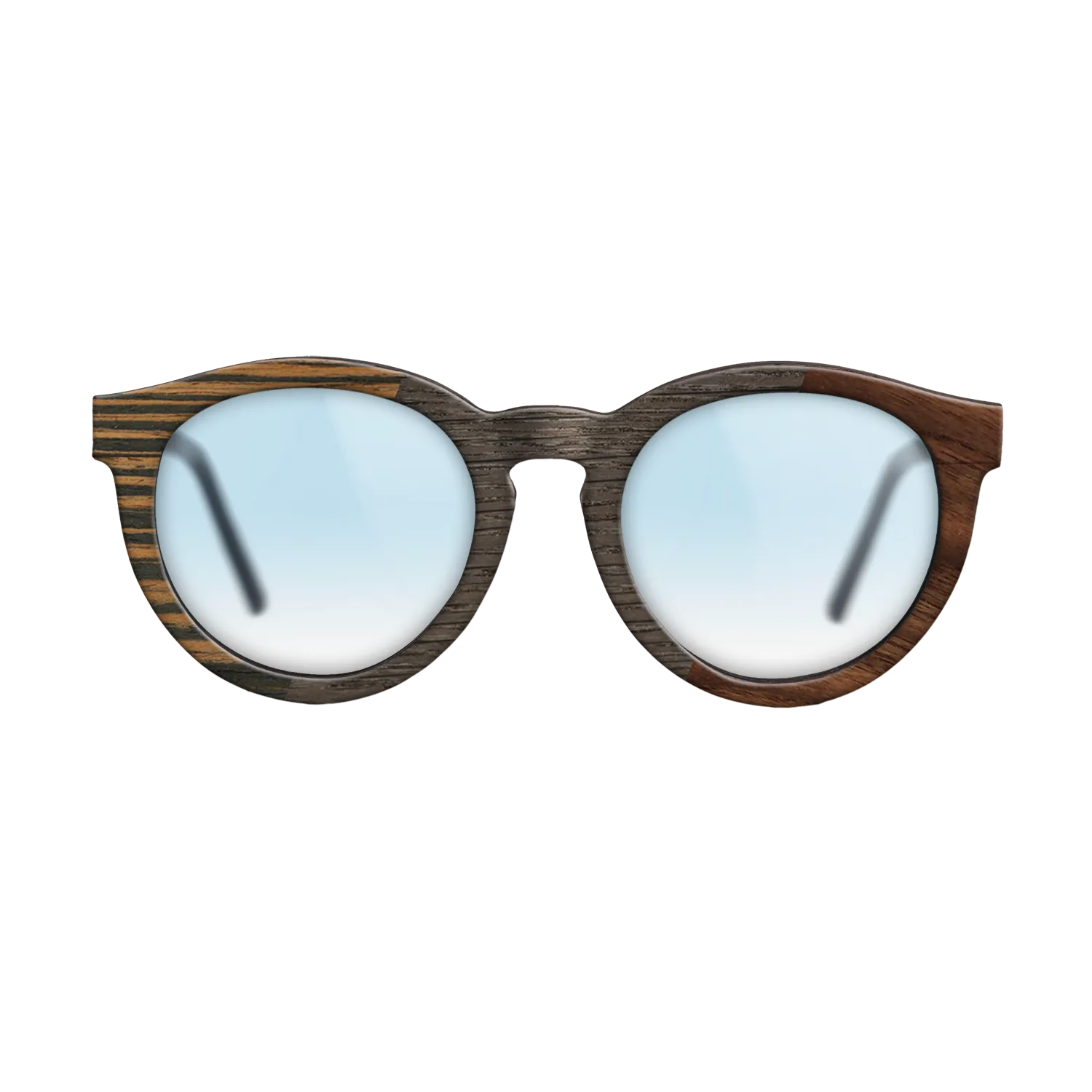 Italian Ebony,Fumed Oak,Walnut Claro Dark: Angle Cut - The Rebel - Round - 1092 - SIRIS wood optic