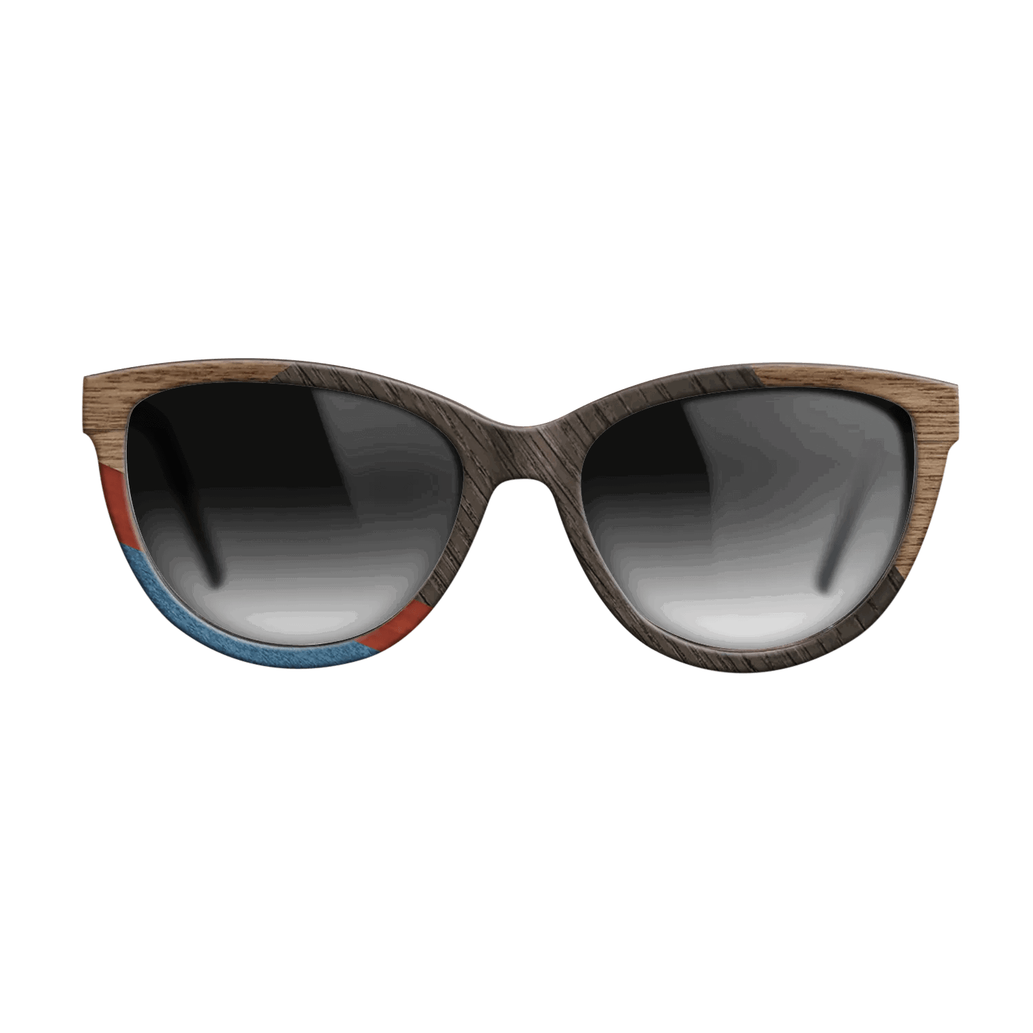 Italian Ebony,Fumed Oak,Walnut: Straight Grain,Poplar Dyed: Red,Poplar Dyed: Blue Denim,Olive Burl: Geometric - The Maiden - Cat - 1166 - SIRIS wood optic