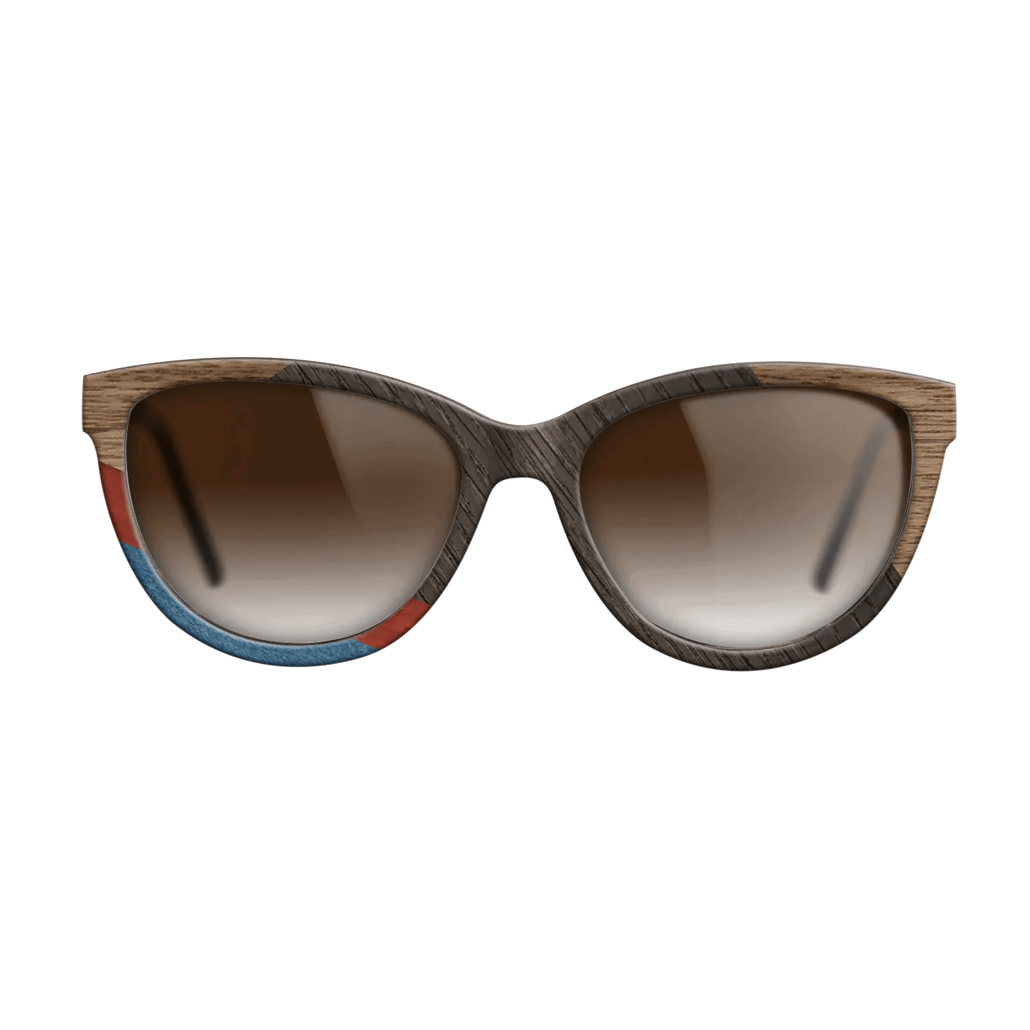 Italian Ebony,Fumed Oak,Walnut: Straight Grain,Poplar Dyed: Red,Poplar Dyed: Blue Denim,Olive Burl: Geometric - The Maiden - Cat - 1166 - SIRIS wood optic