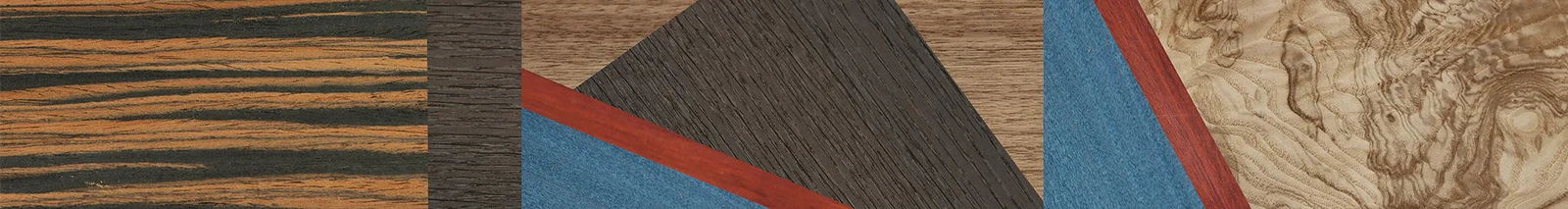 Italian Ebony,Fumed Oak,Walnut: Straight Grain,Poplar Dyed: Red,Poplar Dyed: Blue Denim,Olive Burl: Geometric - The Sage - Rectangle - 1166 - SIRIS wood optic