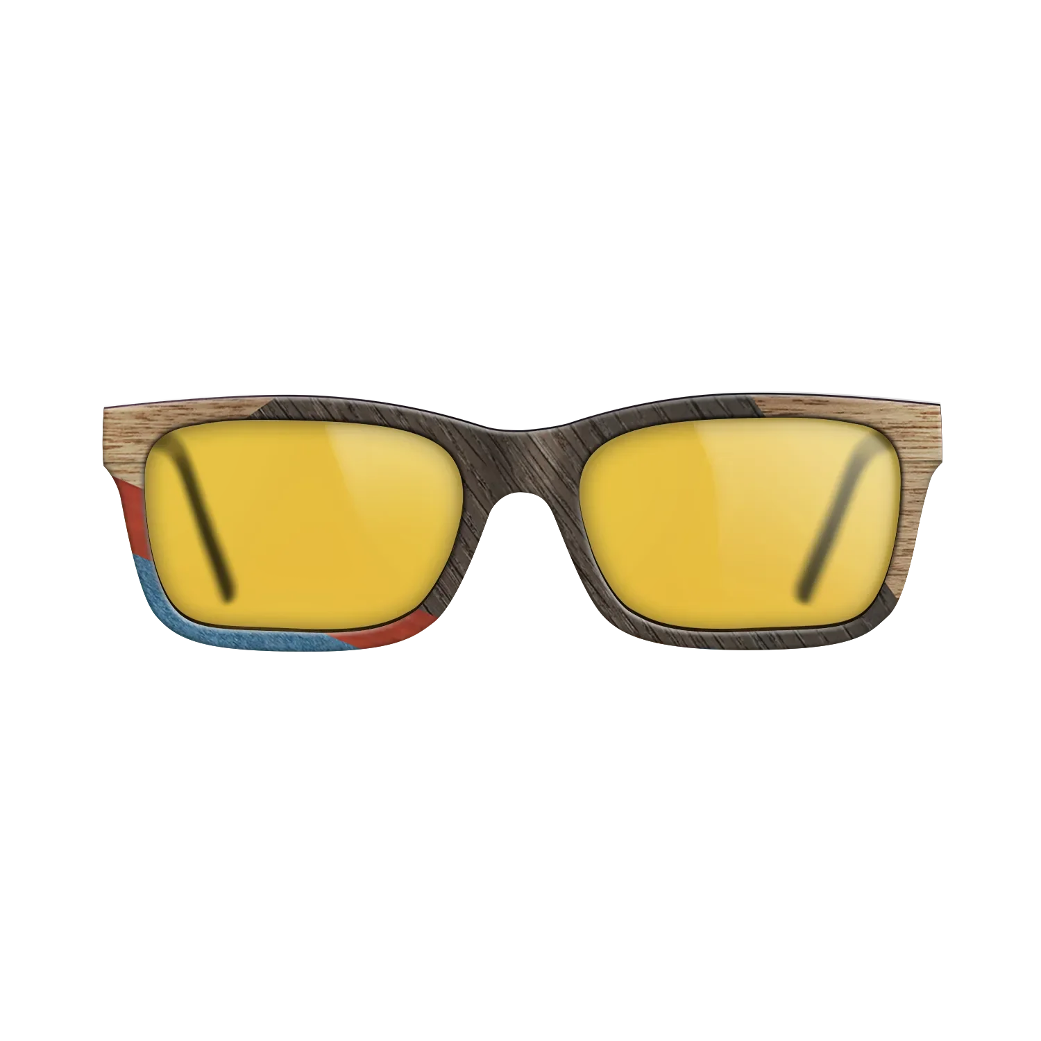 Italian Ebony,Fumed Oak,Walnut: Straight Grain,Poplar Dyed: Red,Poplar Dyed: Blue Denim,Olive Burl: Geometric - The Sage - Rectangle - 1166 - SIRIS wood optic