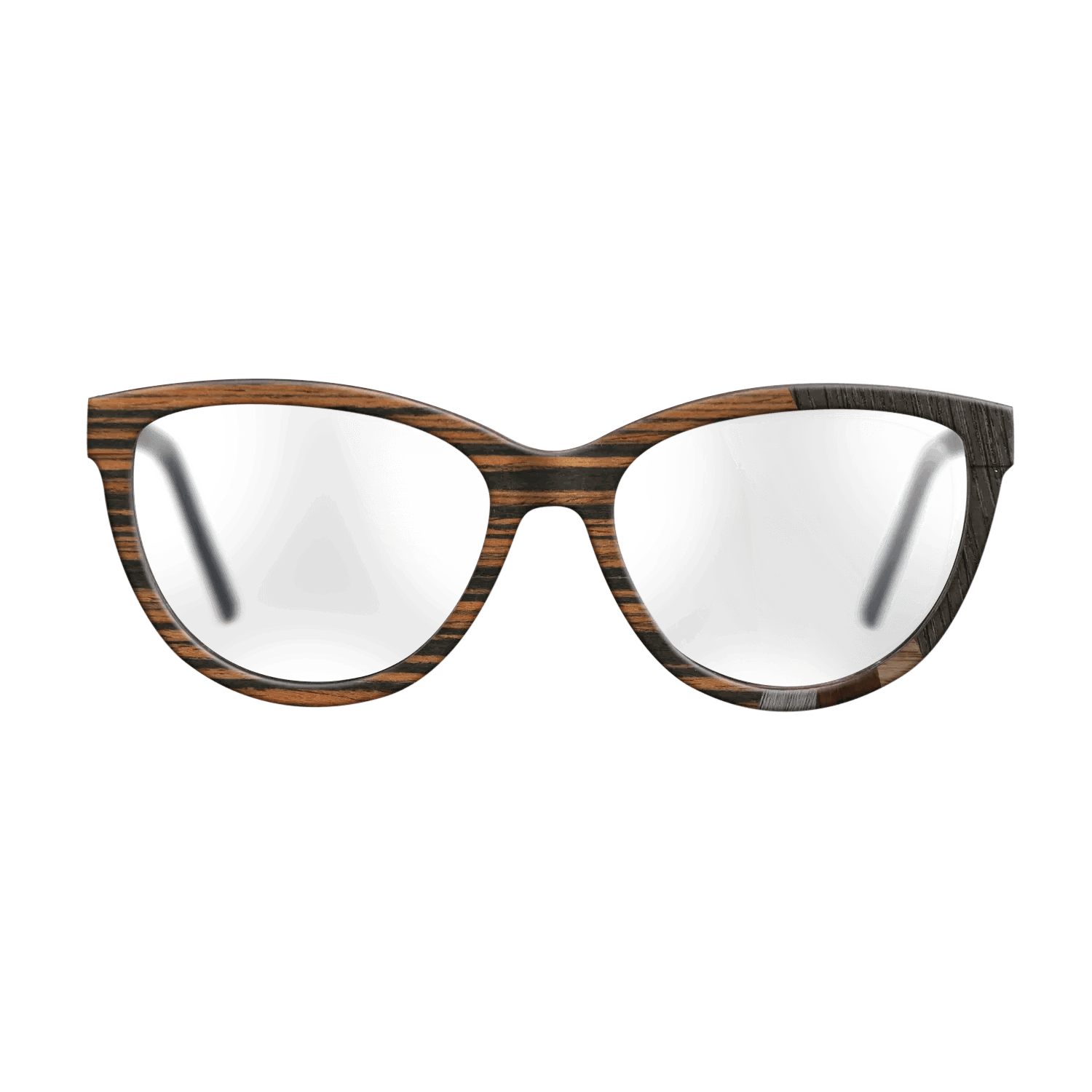 Italian Ebony,Fumed Oak,Wenge,Poplar Dyed: Grey: Fractal - The Maiden - Cat - SIRIS wood optic