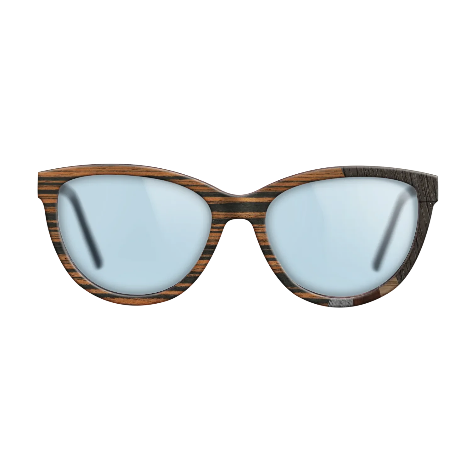 Italian Ebony,Fumed Oak,Wenge,Poplar Dyed: Grey: Fractal - The Maiden - Cat - SIRIS wood optic