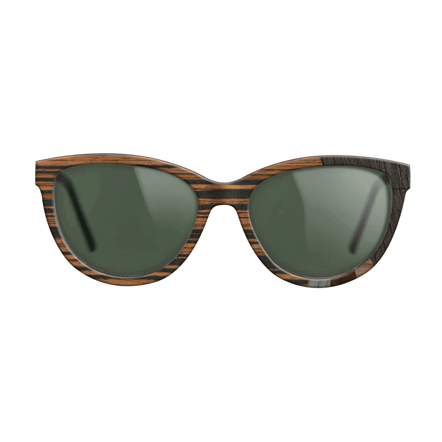 Italian Ebony,Fumed Oak,Wenge,Poplar Dyed: Grey: Fractal - The Maiden - Cat - SIRIS wood optic