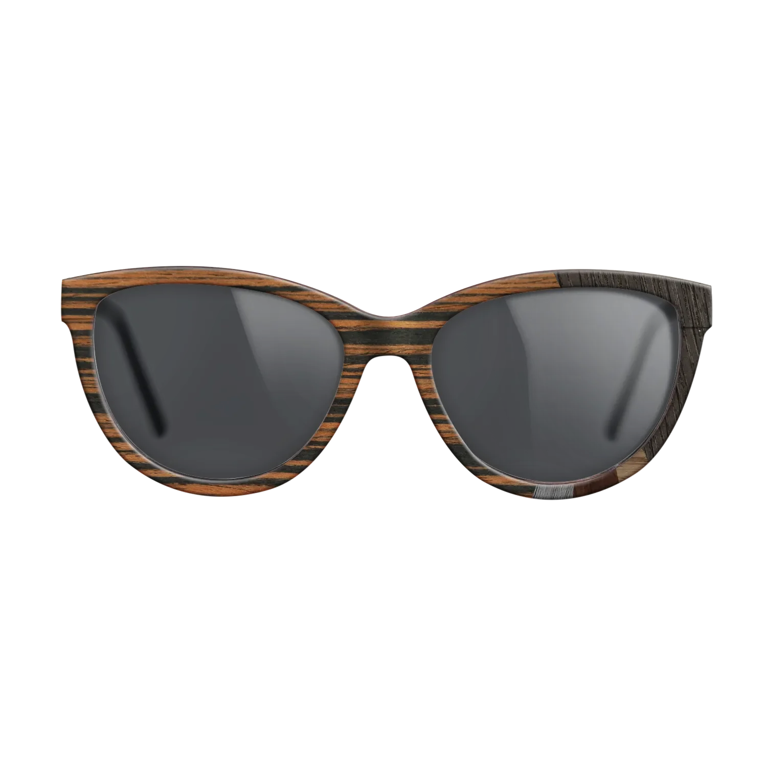 Italian Ebony,Fumed Oak,Wenge,Poplar Dyed: Grey: Fractal - The Maiden - Cat - SIRIS wood optic