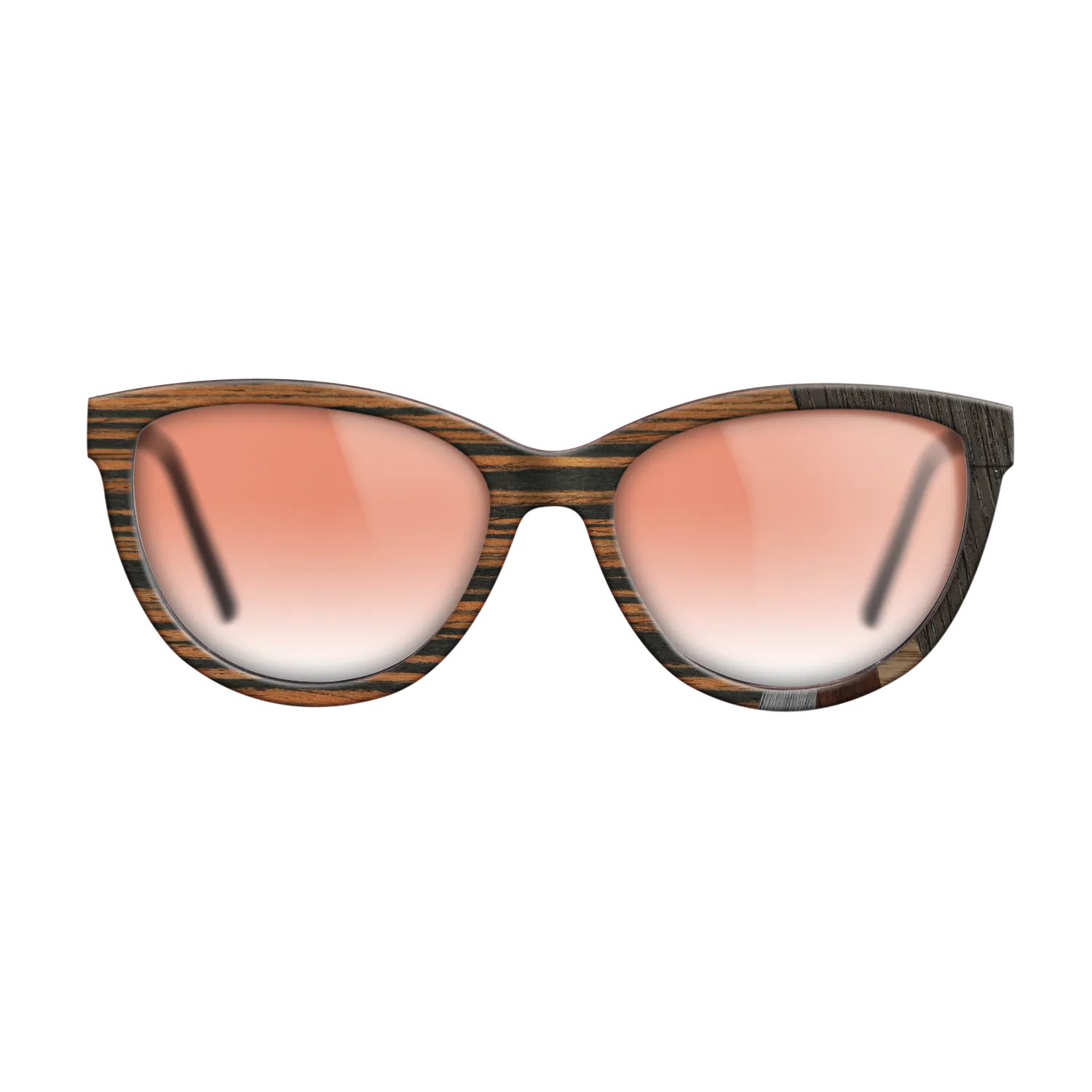 Italian Ebony,Fumed Oak,Wenge,Poplar Dyed: Grey: Fractal - The Maiden - Cat - SIRIS wood optic