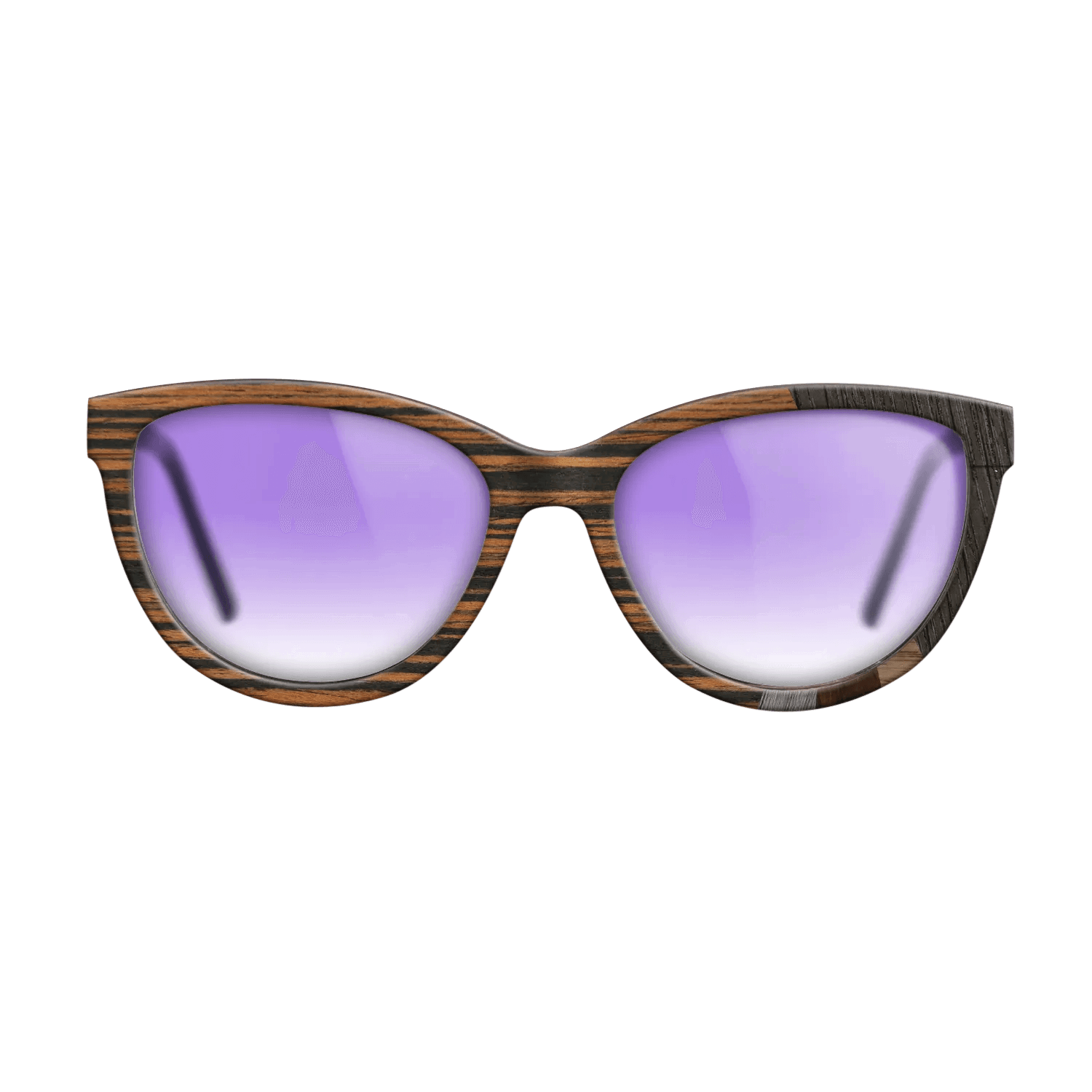 Italian Ebony,Fumed Oak,Wenge,Poplar Dyed: Grey: Fractal - The Maiden - Cat - SIRIS wood optic