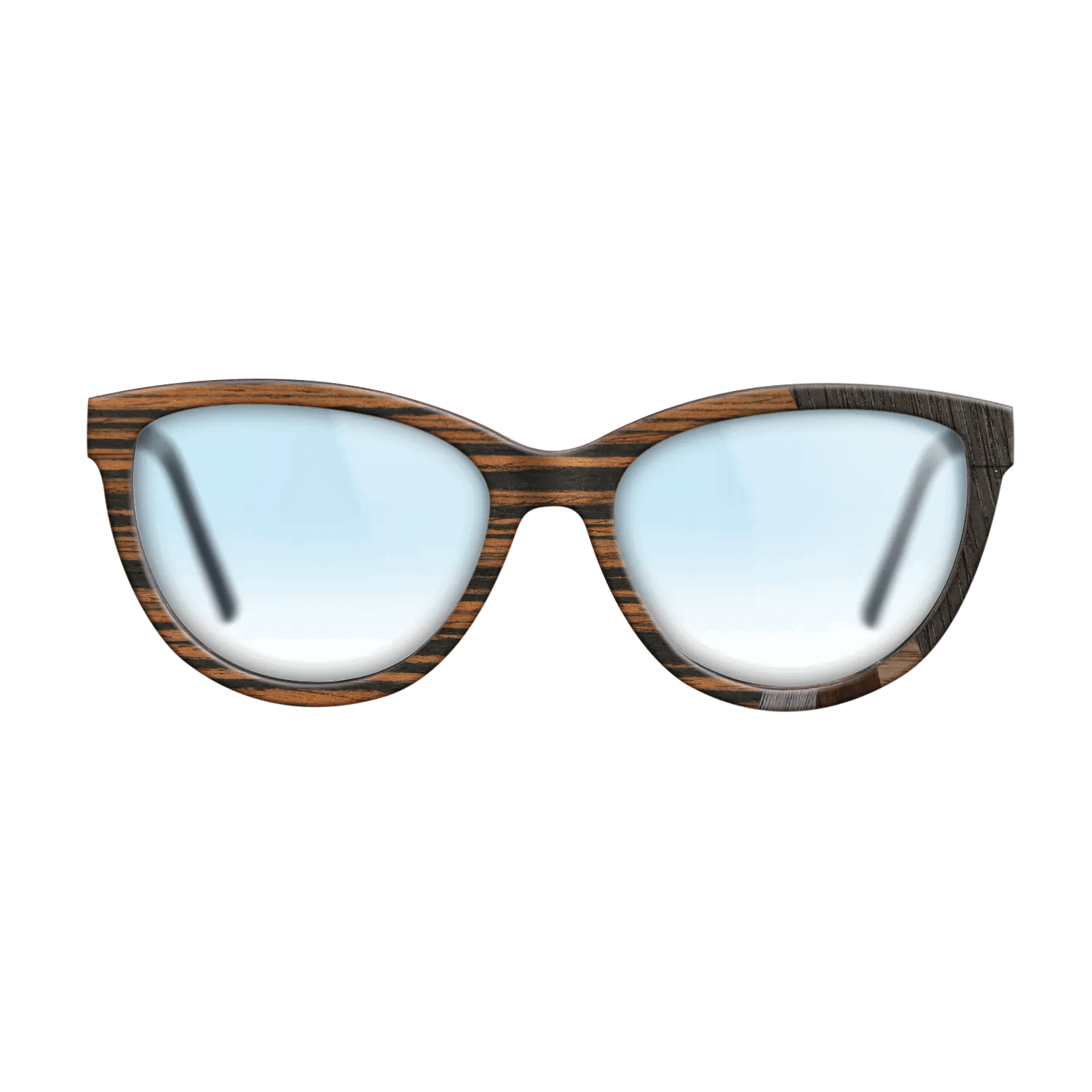 Italian Ebony,Fumed Oak,Wenge,Poplar Dyed: Grey: Fractal - The Maiden - Cat - SIRIS wood optic