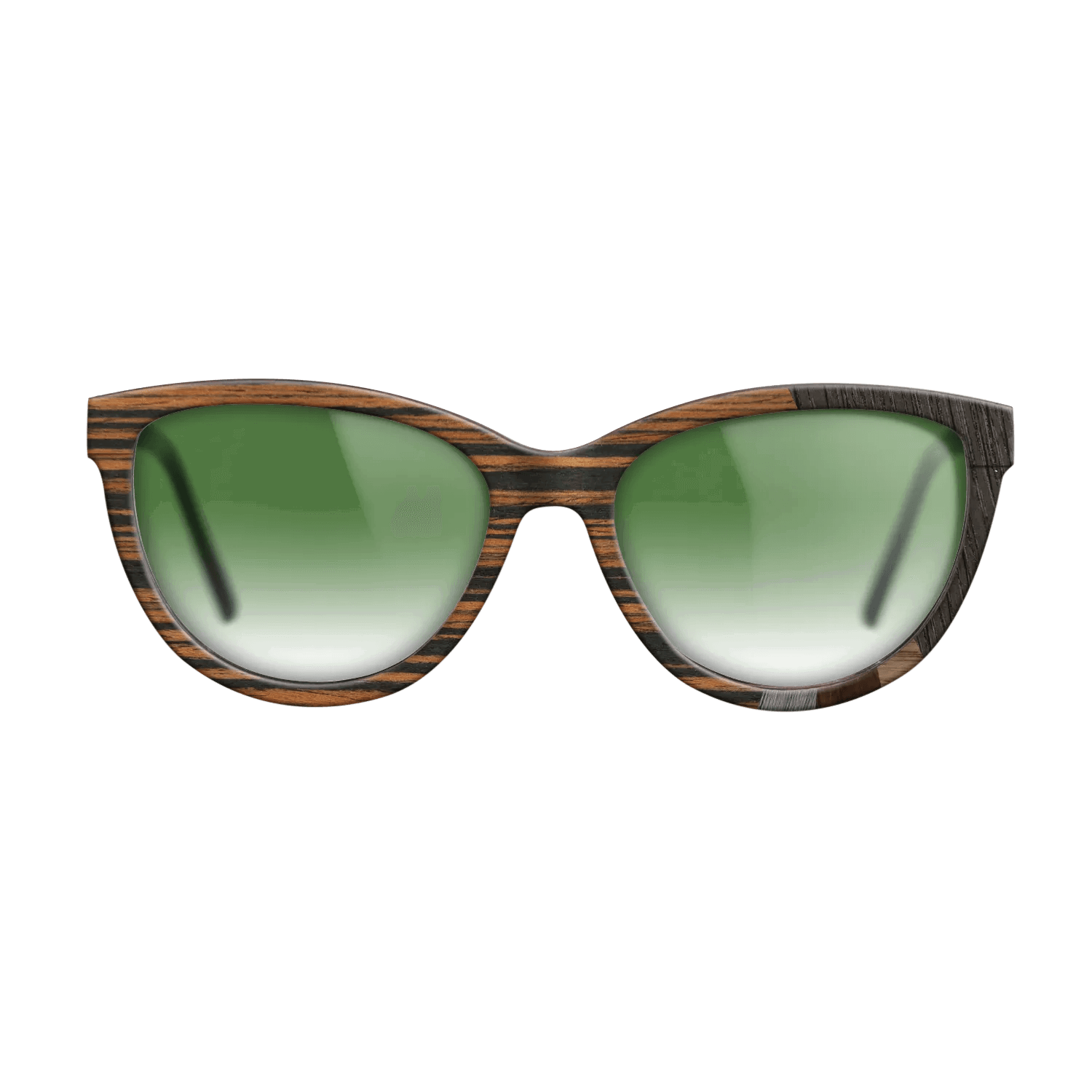 Italian Ebony,Fumed Oak,Wenge,Poplar Dyed: Grey: Fractal - The Maiden - Cat - SIRIS wood optic