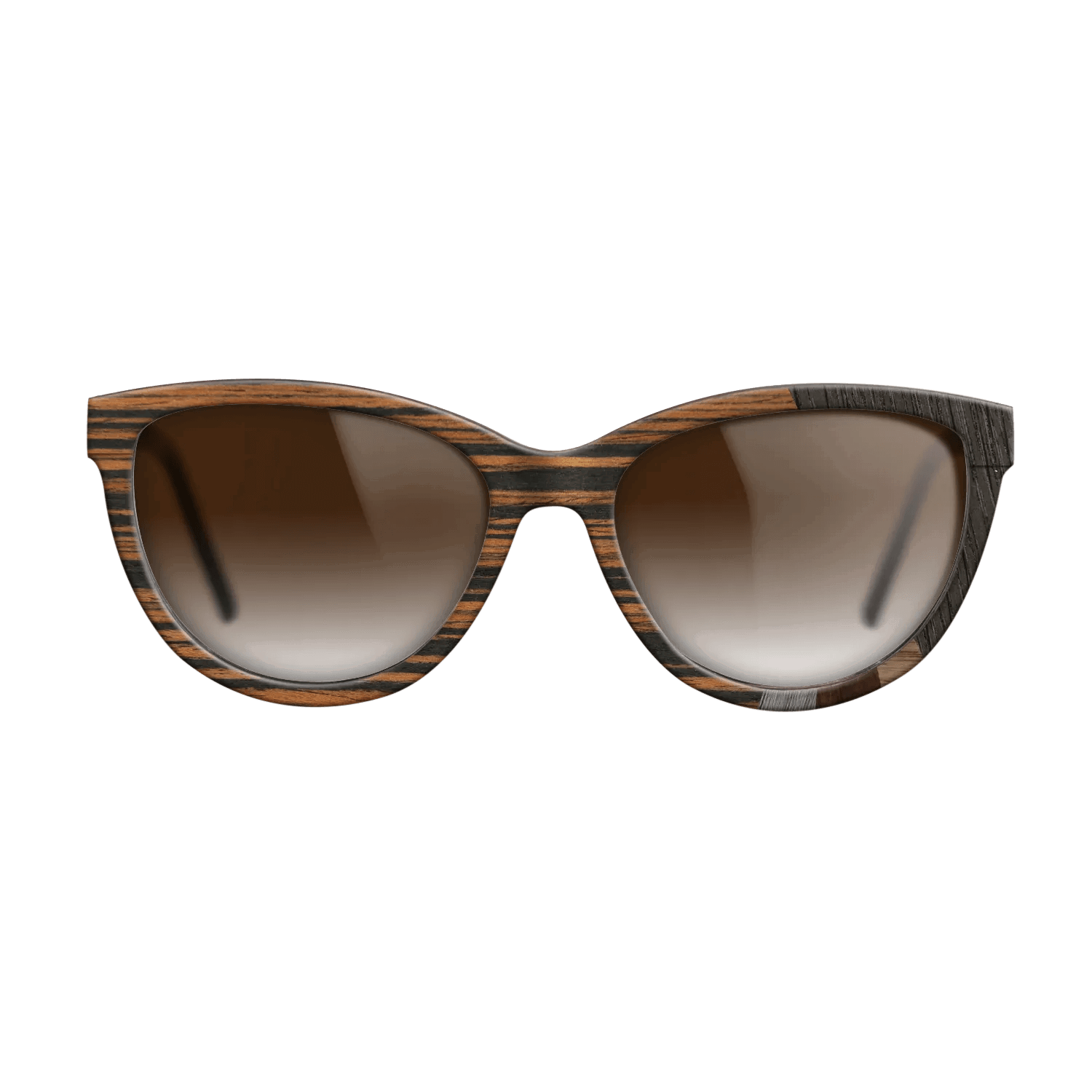Italian Ebony,Fumed Oak,Wenge,Poplar Dyed: Grey: Fractal - The Maiden - Cat - SIRIS wood optic