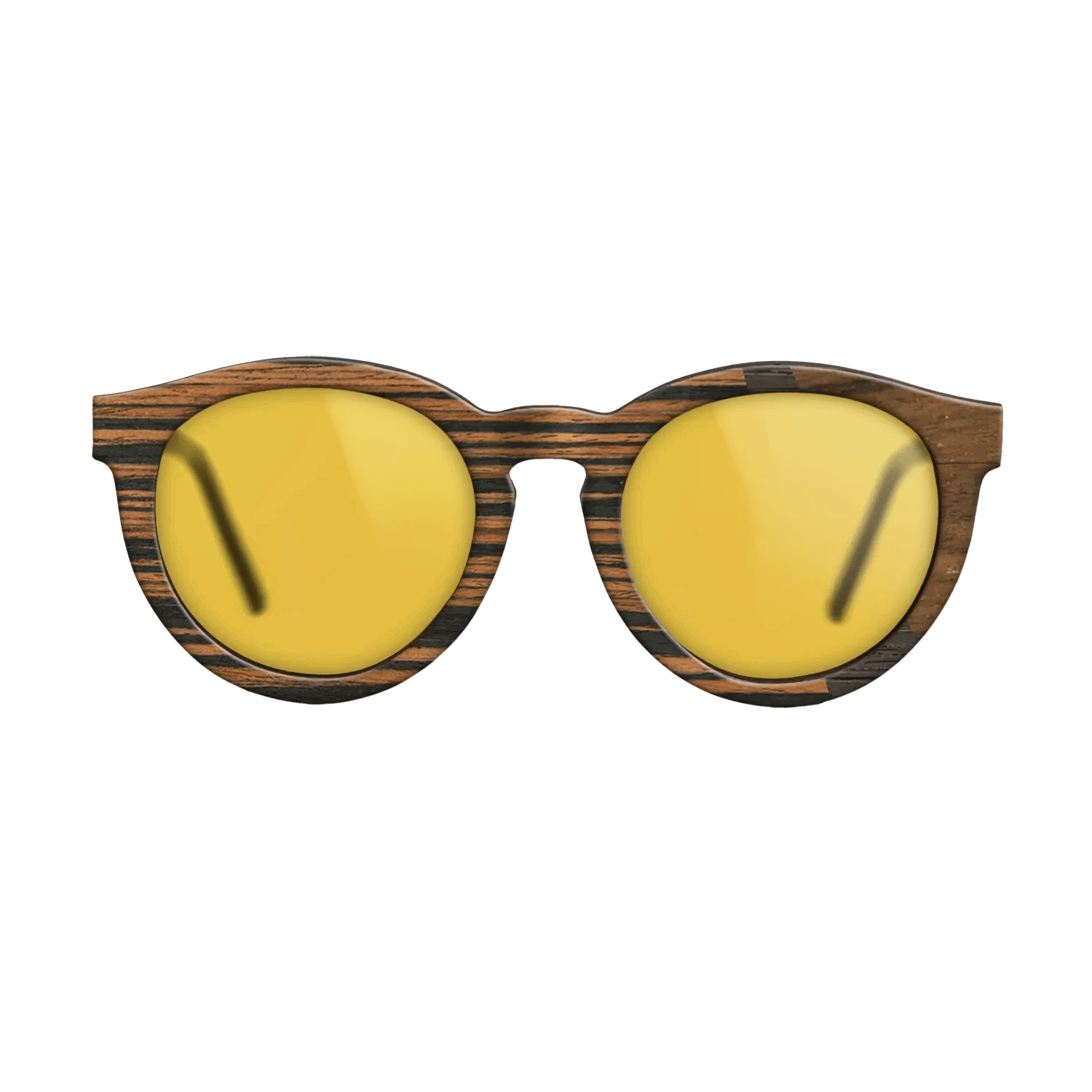 Italian Ebony,Fumed Oak,Ziricote Light Quartered: Angle Cut - The Rebel - Round - SIRIS wood optic