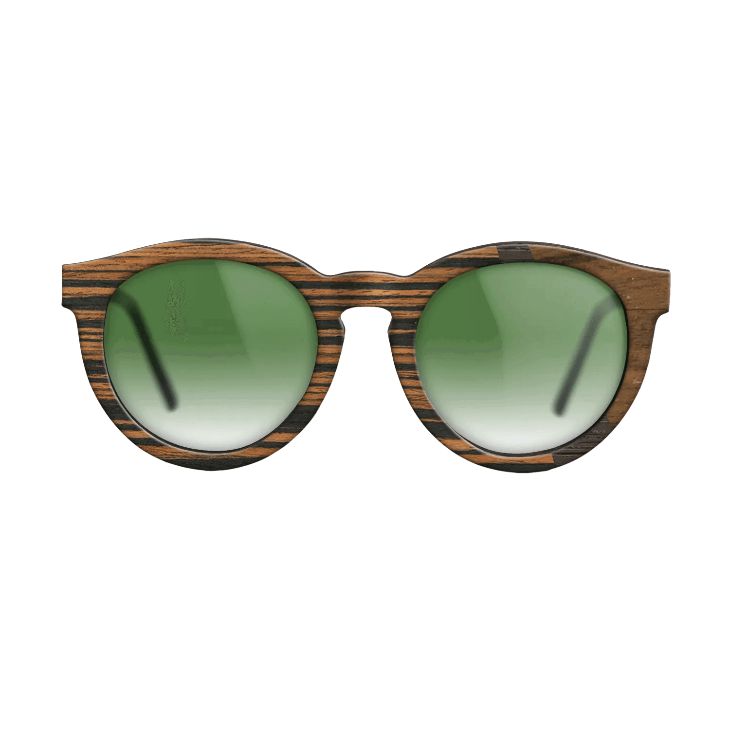 Italian Ebony,Fumed Oak,Ziricote Light Quartered: Angle Cut - The Rebel - Round - SIRIS wood optic